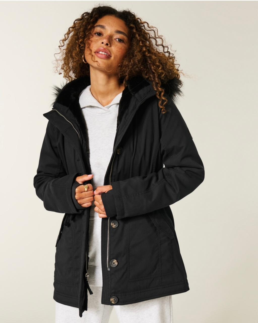 Hollister - Faux Fur-Lined Parka