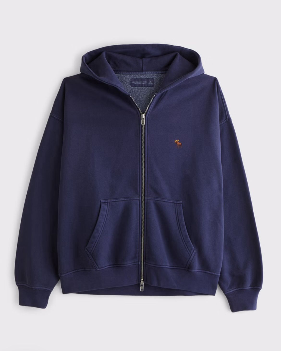 Abercrombie & Fitch - Signature Icon Full-Zip Hoodie IMMEDIATE
