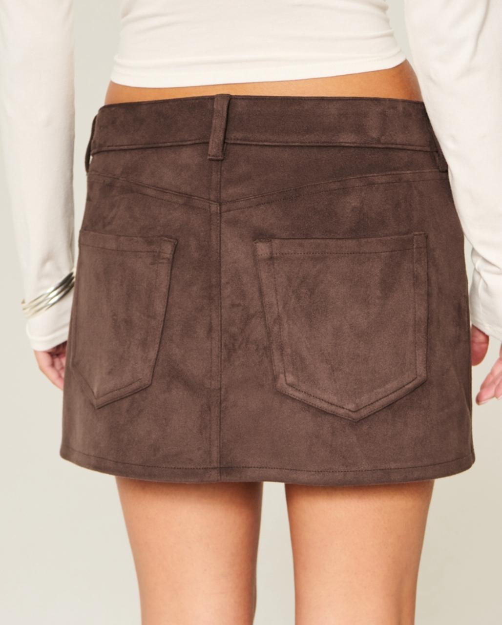 Hollister - Vegan Leather Mini Skort