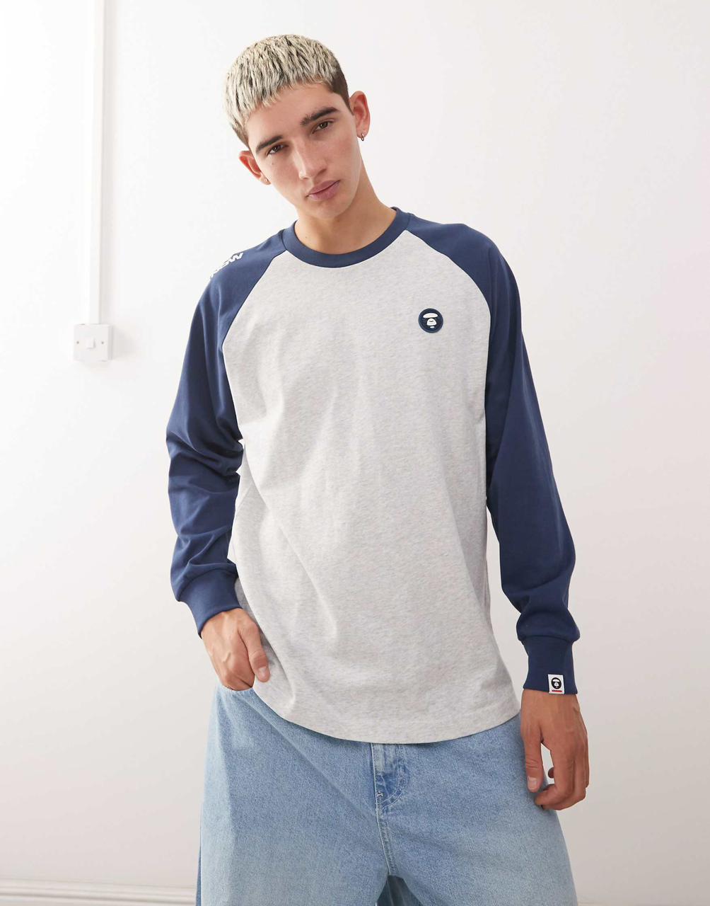 Aape - Boxy Long Sleeve Raglan T-Shirt