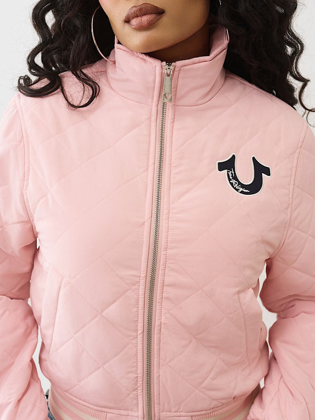 TRUE RELIGION - HORSESHOE QUILTED BOMBER JACKET