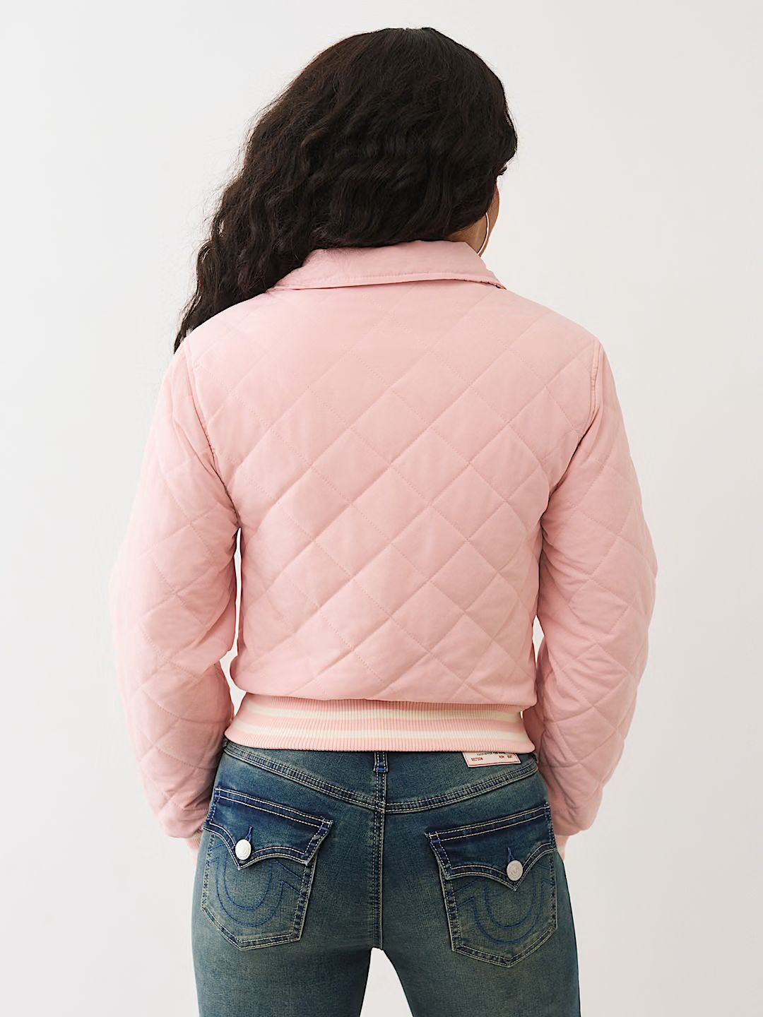 TRUE RELIGION - HORSESHOE QUILTED BOMBER JACKET