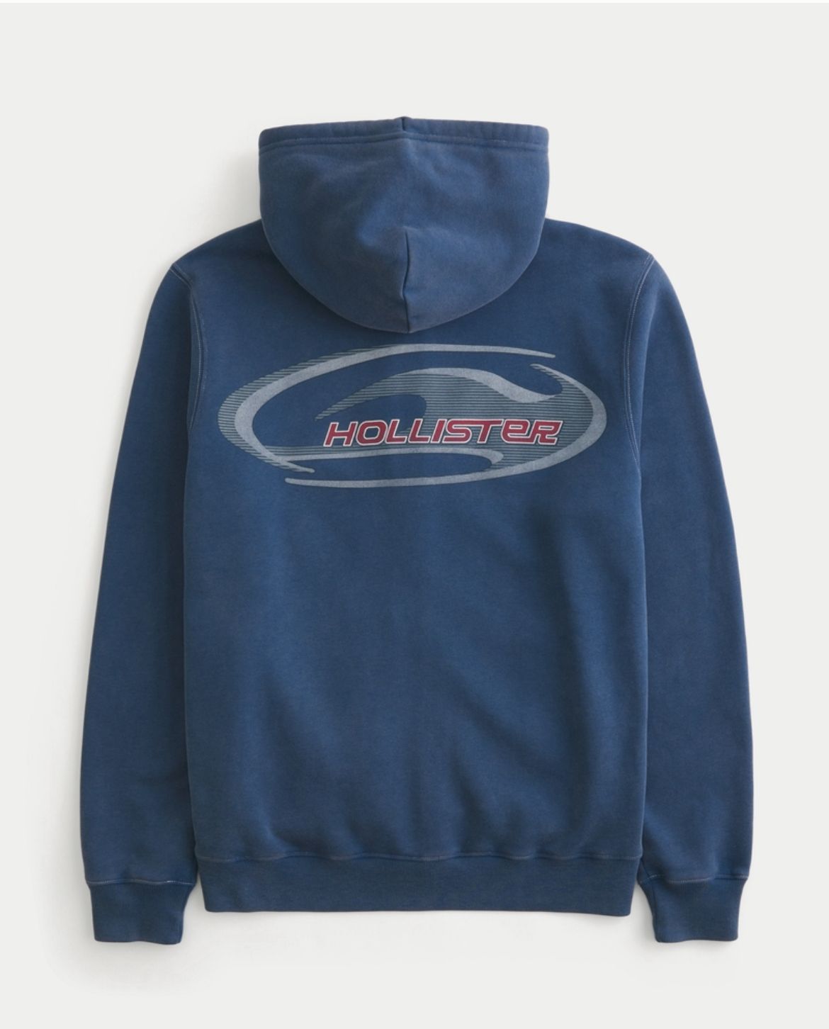 Hollister - Zip-Up Logo Graphic Hoodie