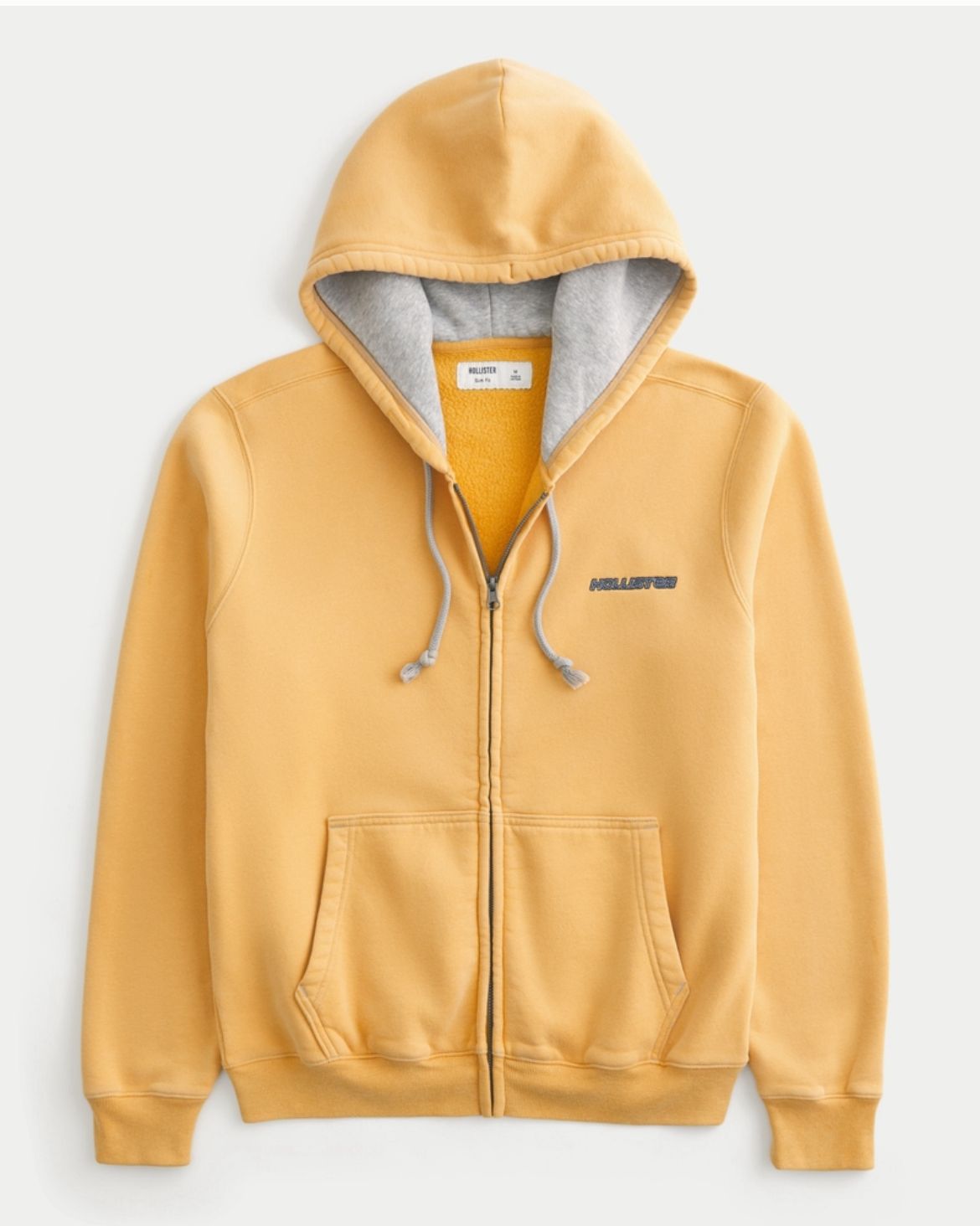 Hollister - Zip-Up Logo Graphic Hoodie
