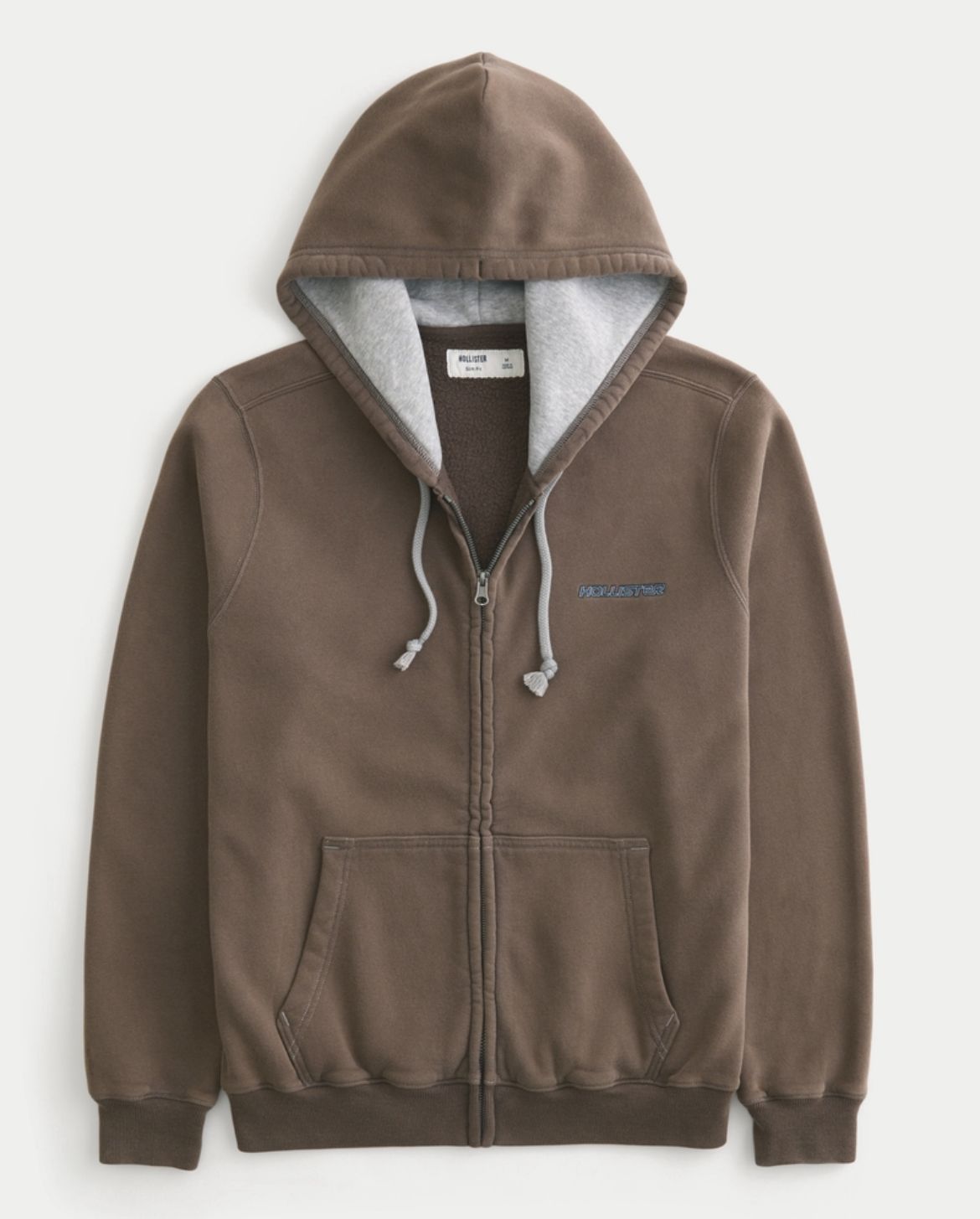 Hollister - Zip-Up Logo Graphic Hoodie