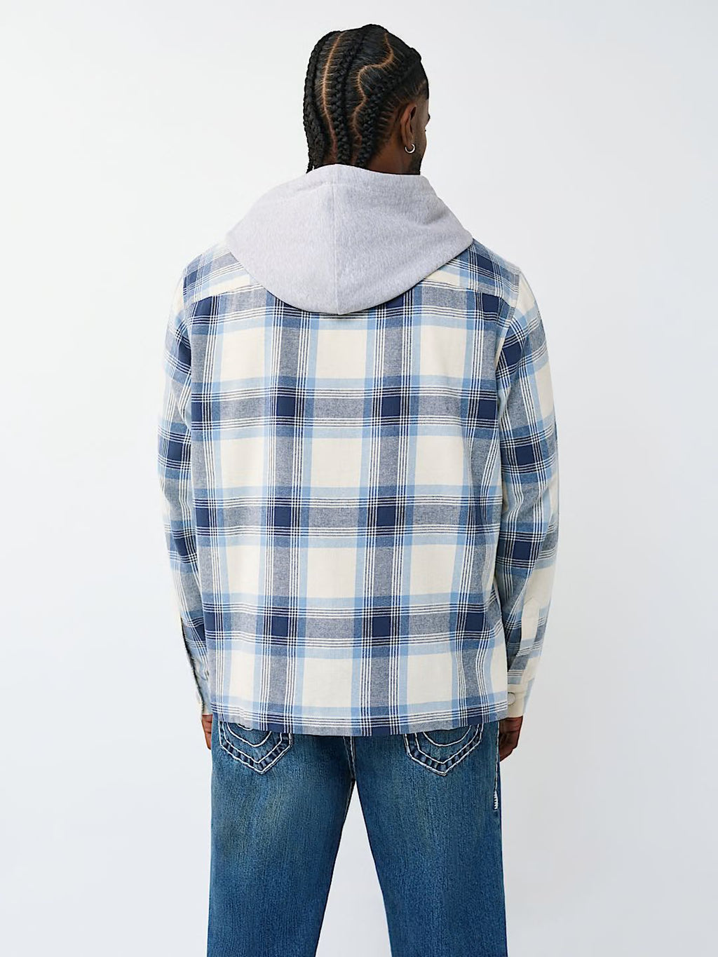 TRUE RELIGION - HOODED FLANNEL SHIRT