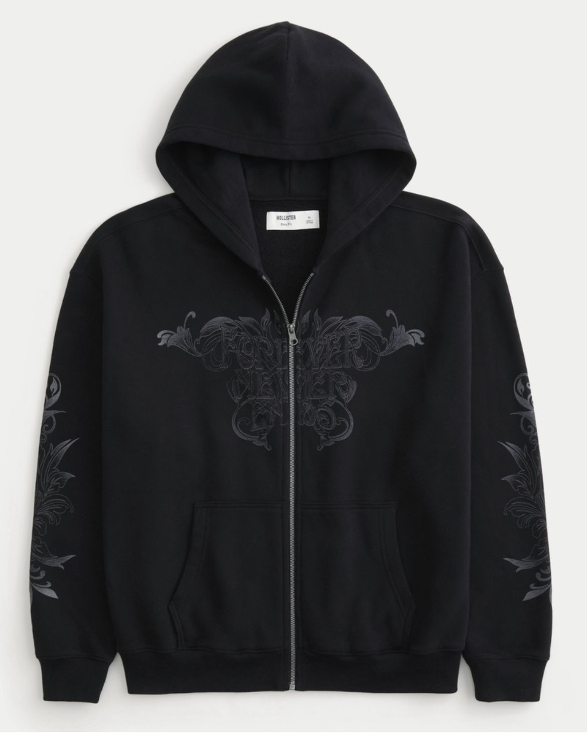 Hollister - Hollister Feel Good Boxy Zip-Up Hoodie IMMEDIATE