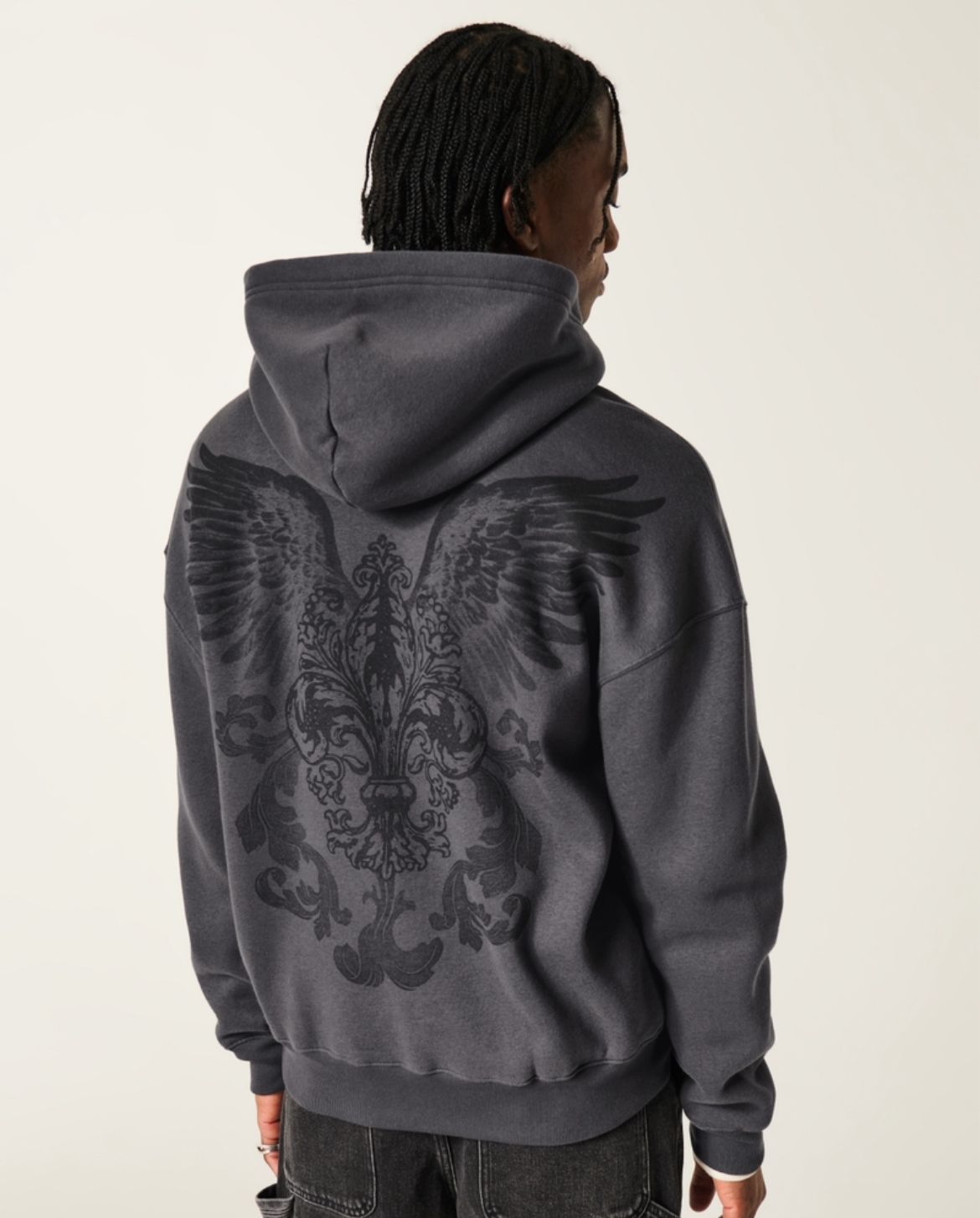 Hollister - Hollister Feel Good Boxy Zip-Up Hoodie IMMEDIATE