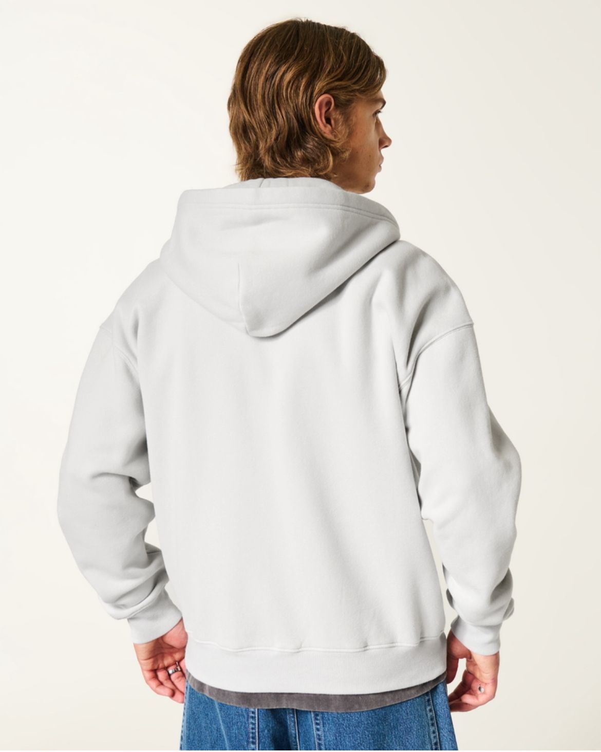 Hollister - Hollister Feel Good Boxy Zip-Up Hoodie IMMEDIATE