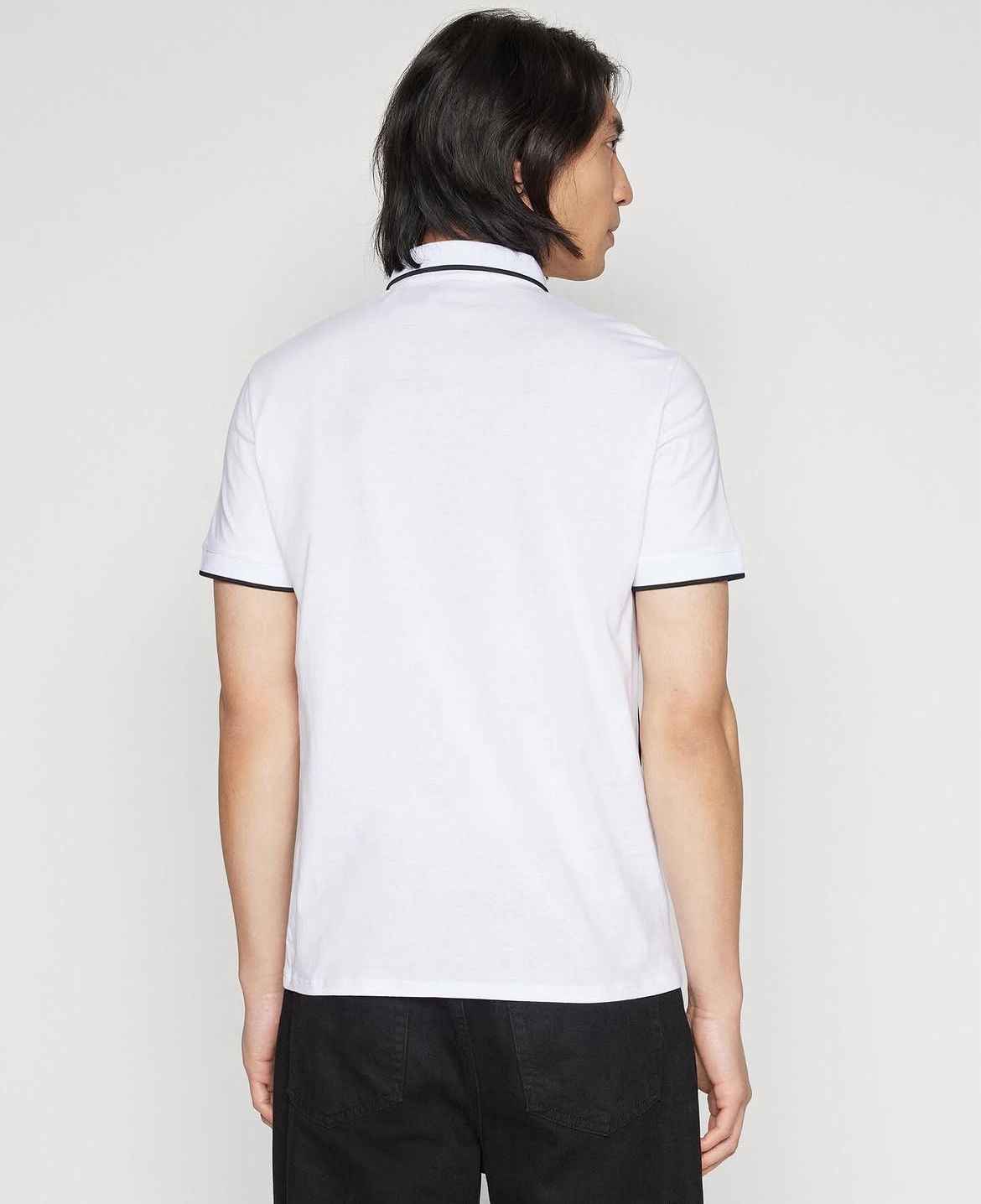 Armani Exchange - Men's Slim Fit Billboare Logo Print Short Sleeve Jersey Polo Shirt IMMEDIATE