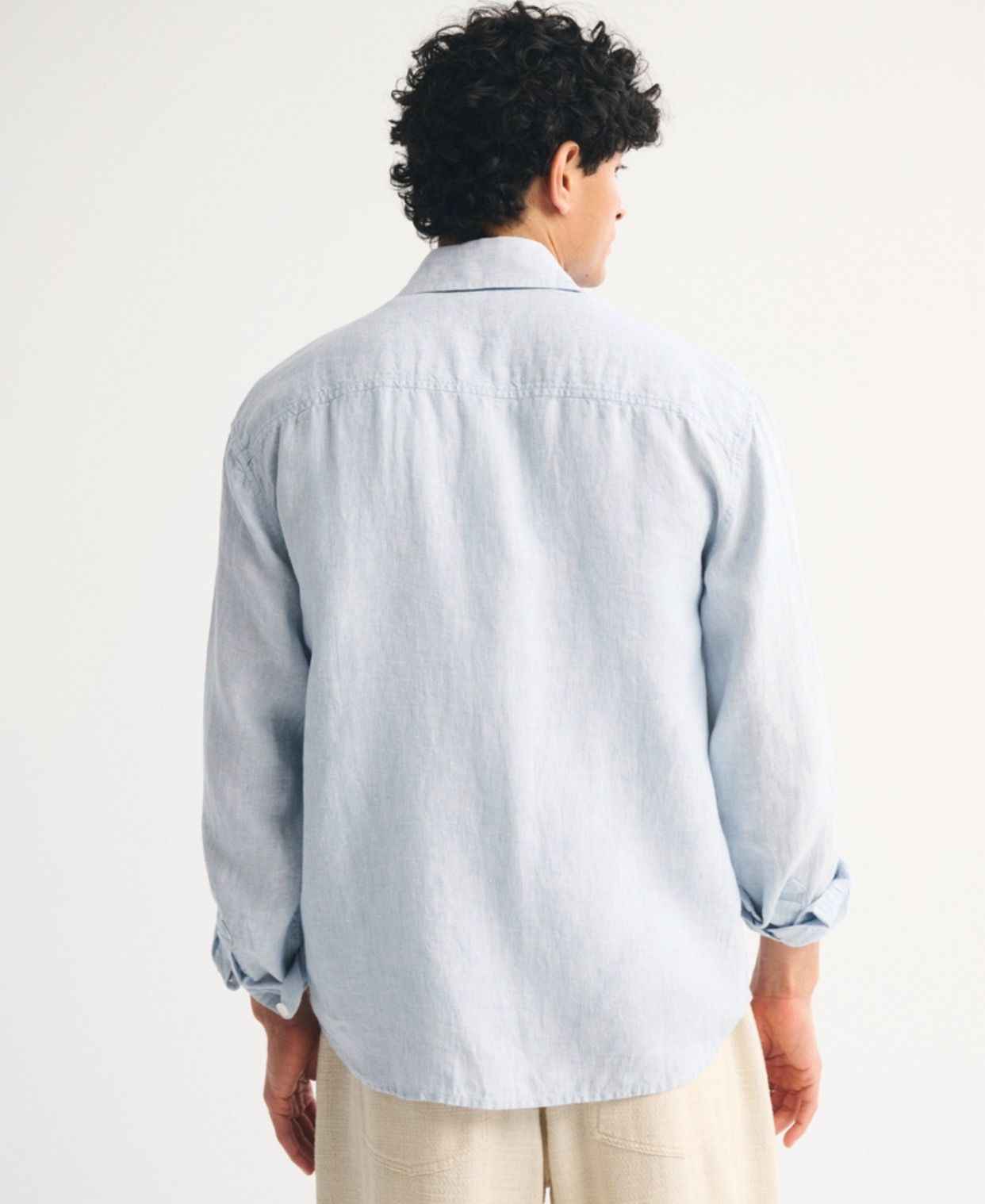 Abercrombie & Fitch - 100% Linen Button-Up Shirt