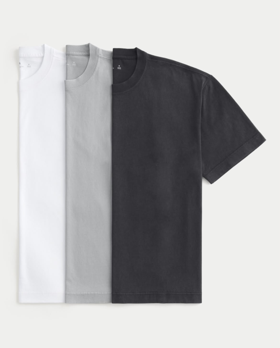 Hollister - Boxy Heavyweight Crew T-Shirt 3-Pack