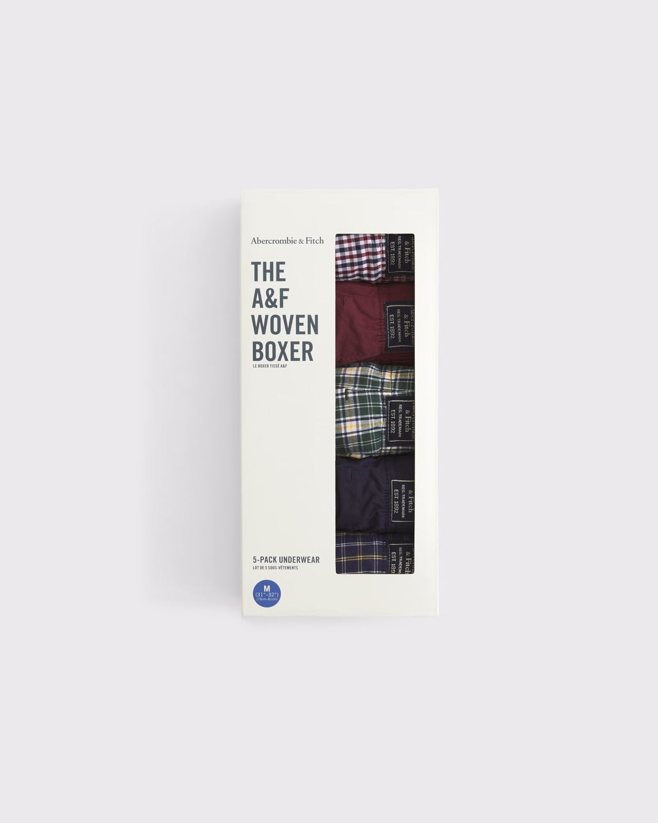 Abercrombie & Fitch - 5-Pack Woven Logo Boxers
