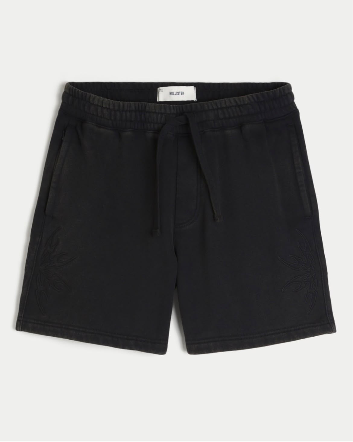 Hollister - Above-the-Knee Logo Graphic Baggy Fleece Shorts IMMEDIATE