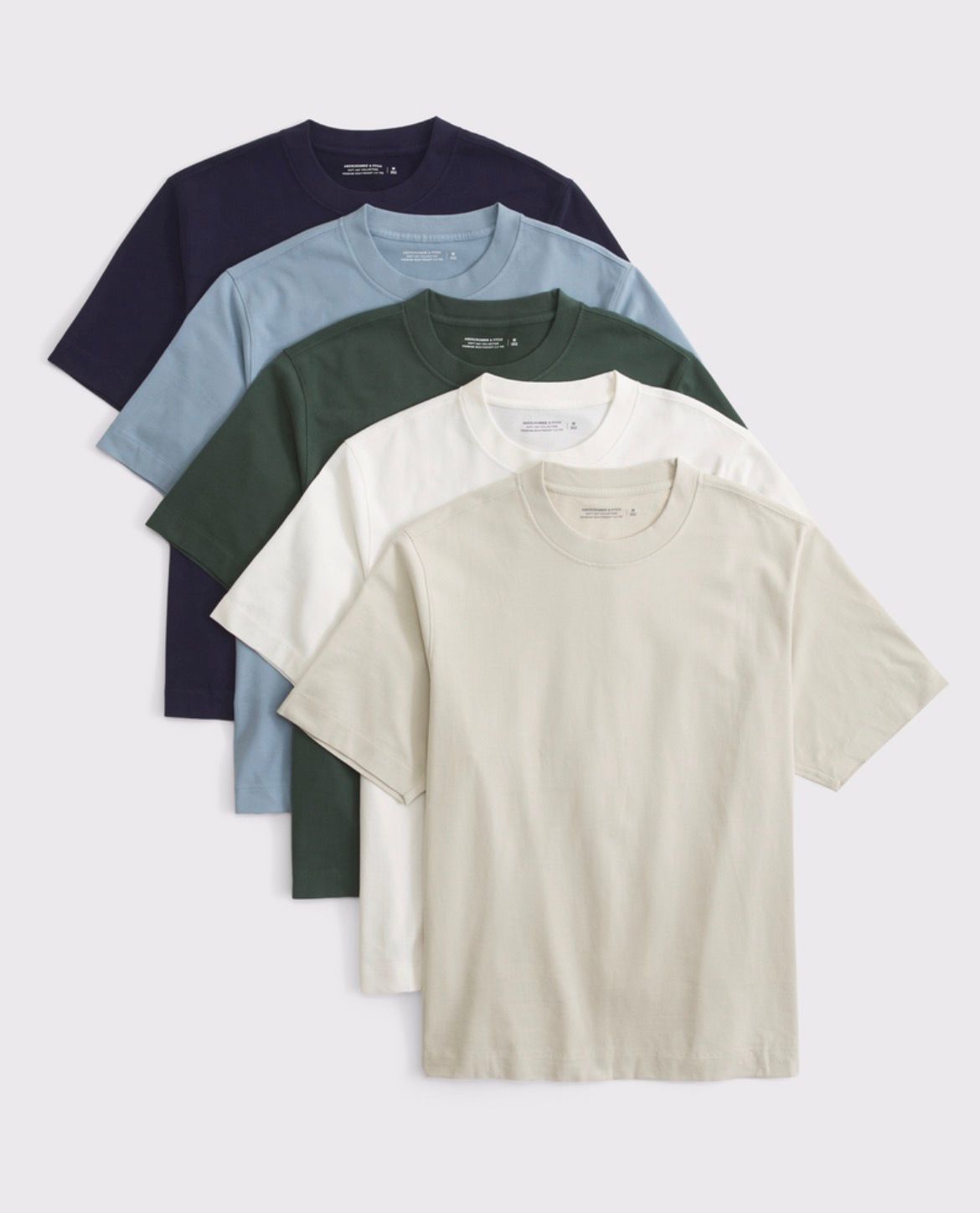 Abercrombie & Fitch - 5-Pack Premium Heavyweight 2.0 Tees