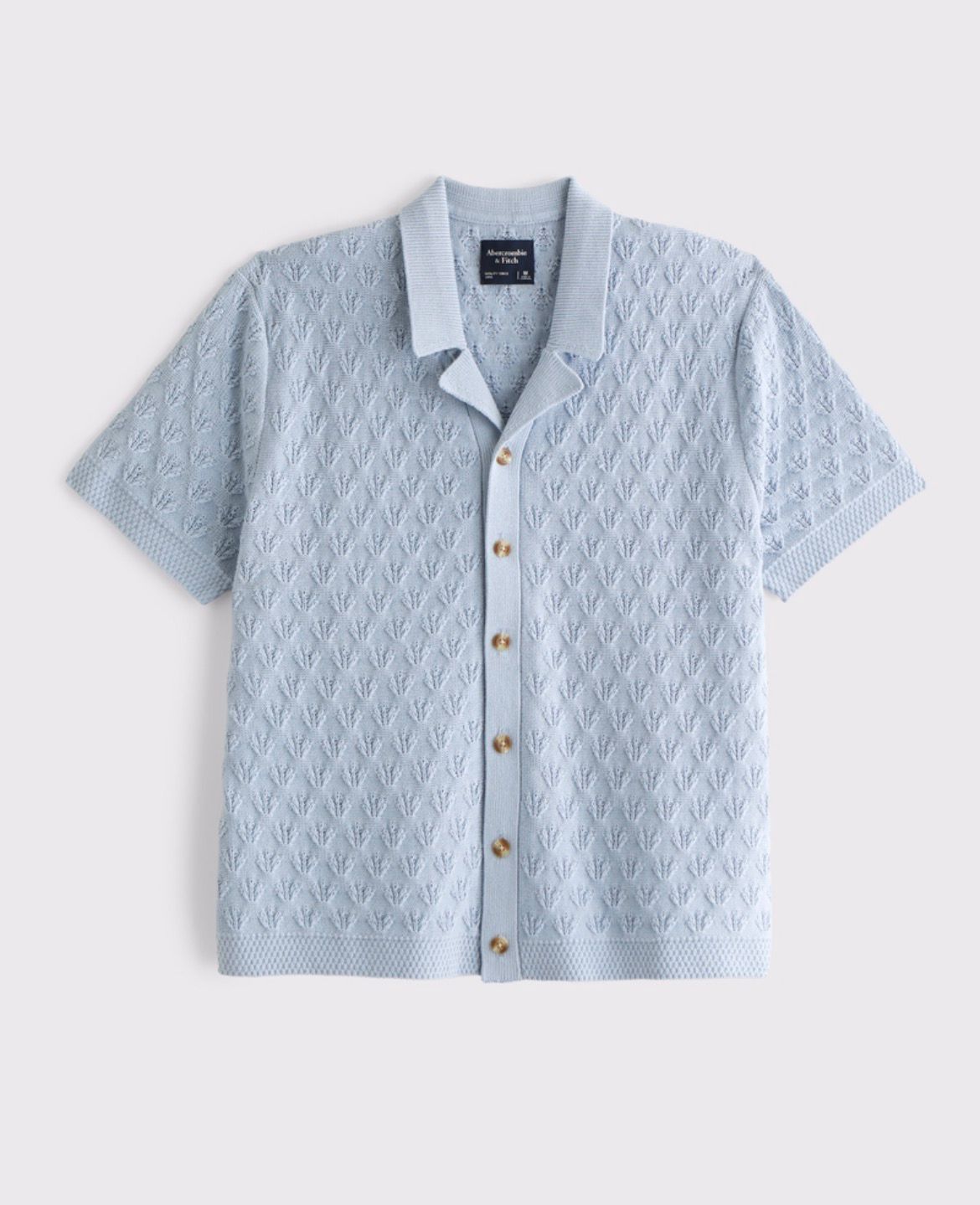 Abercrombie & Fitch - 100% Cotton Button-Through Sweater Polo