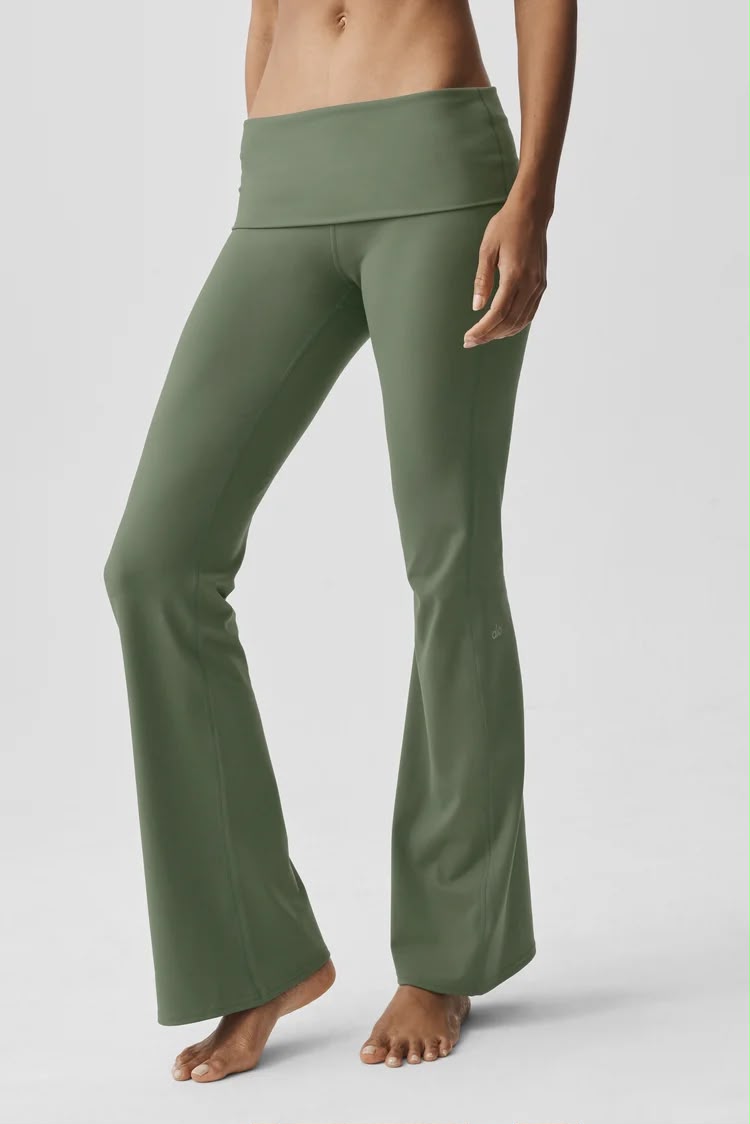 ALO YOGA - Softsculpt Foldover Flare Legging (Regular)