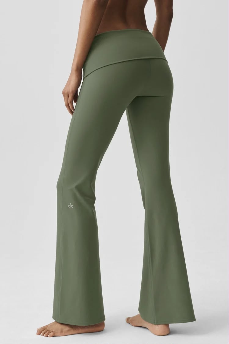 ALO YOGA - Softsculpt Foldover Flare Legging (Regular)
