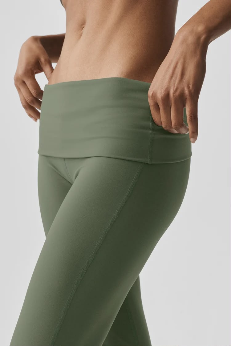 ALO YOGA - Softsculpt Foldover Flare Legging (Regular)