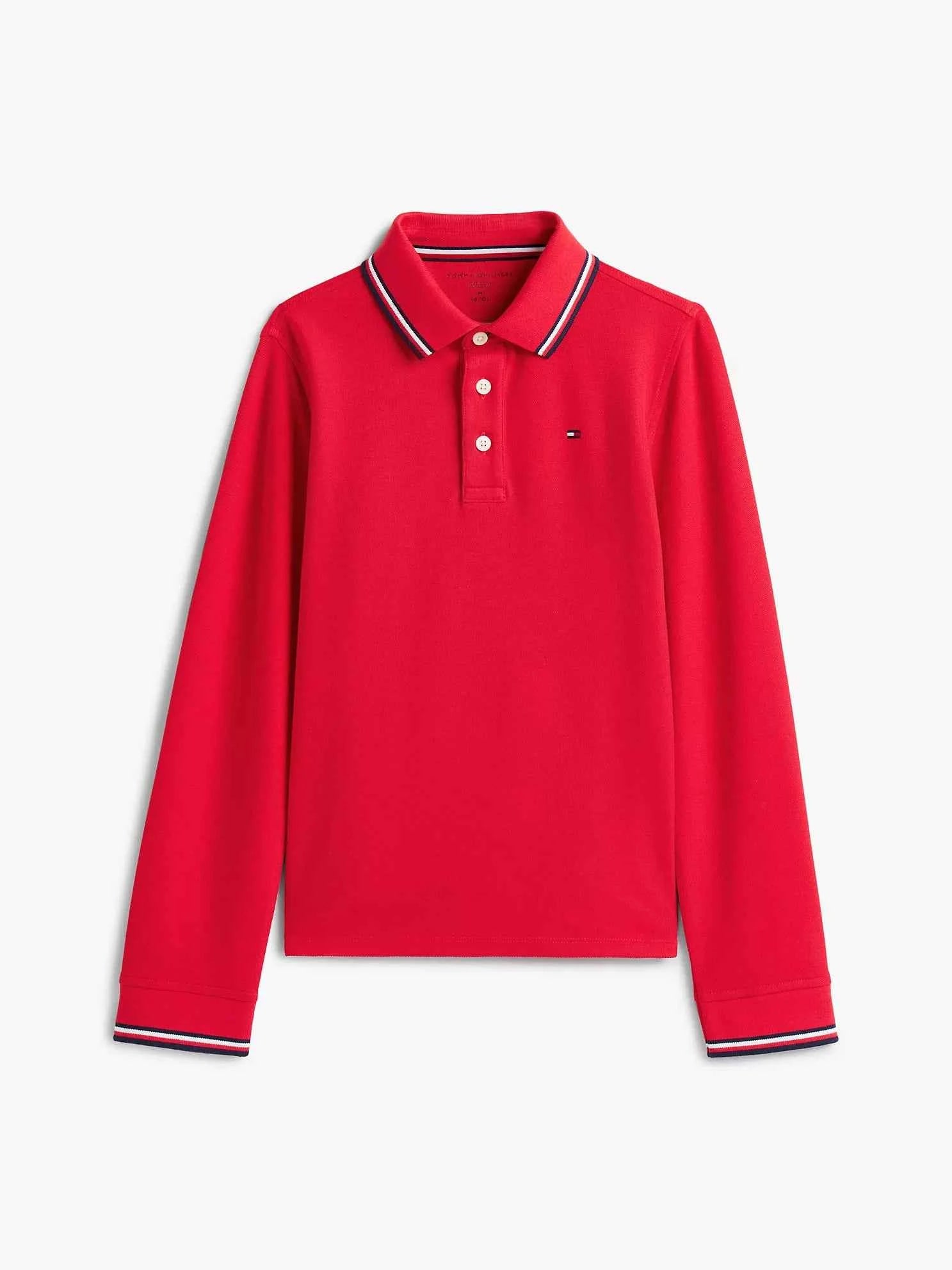 Tommy Hilfiger - Kids' Long-Sleeve Tommy Wicking Polo