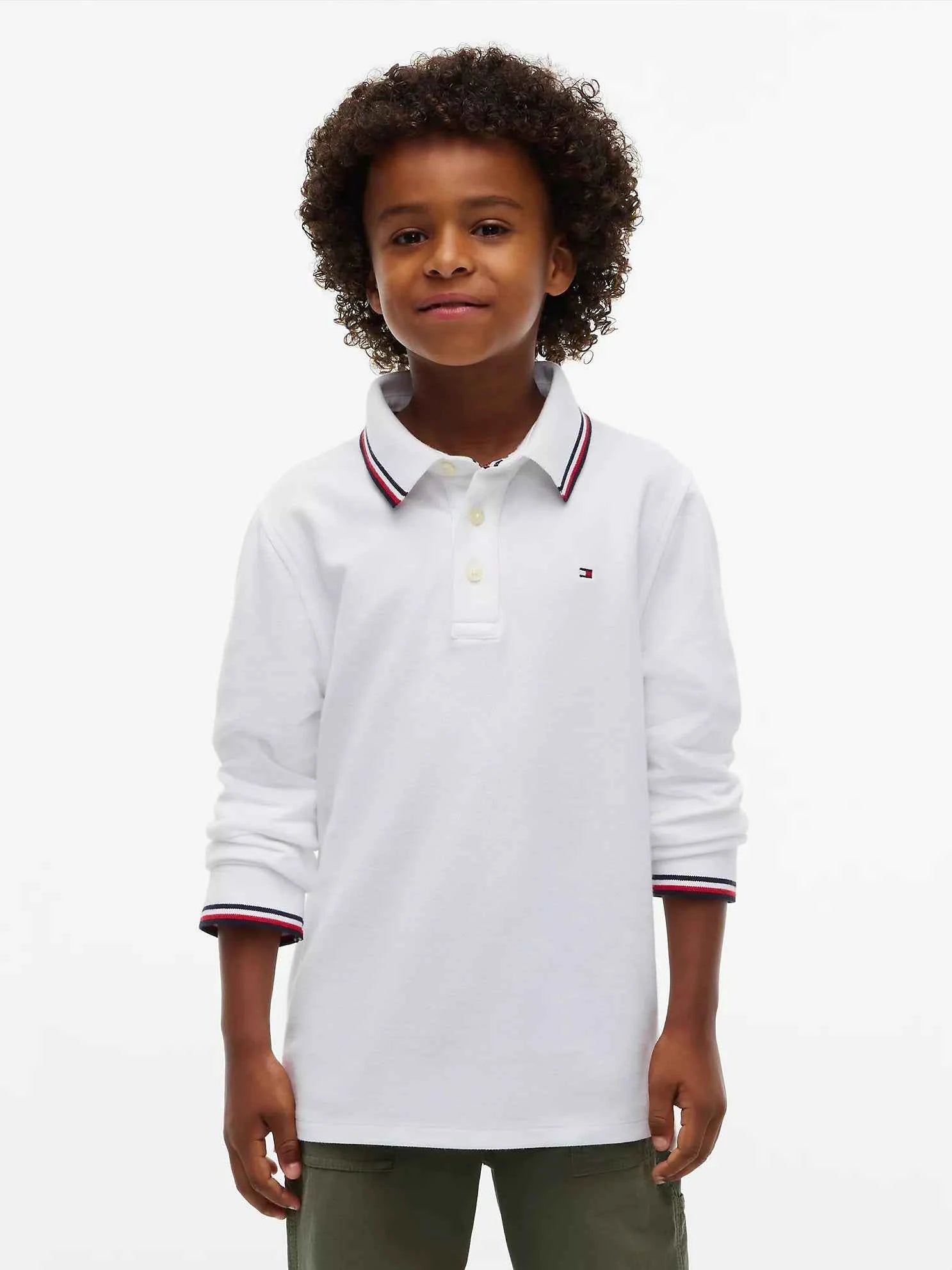 Tommy Hilfiger - Kids' Long-Sleeve Tommy Wicking Polo