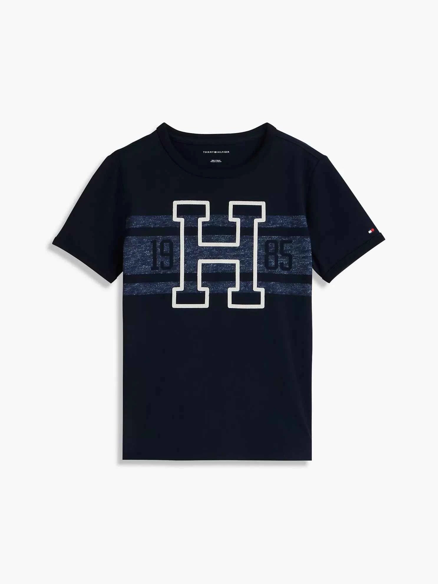 Tommy Hilfiger - Logo Kids' Varsity Stripe Logo T-Shirt