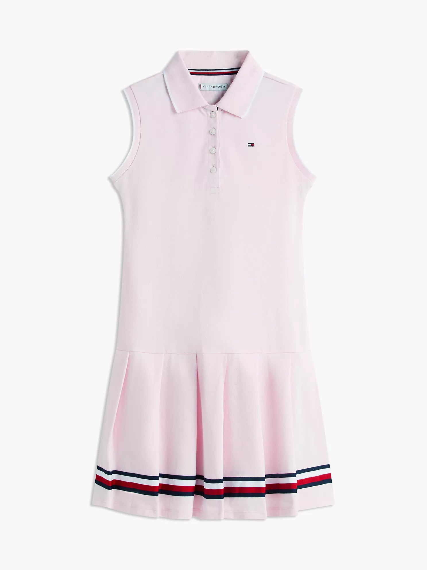 Tommy Hilfiger - Kids' Sleeveless Pleated Polo Dress