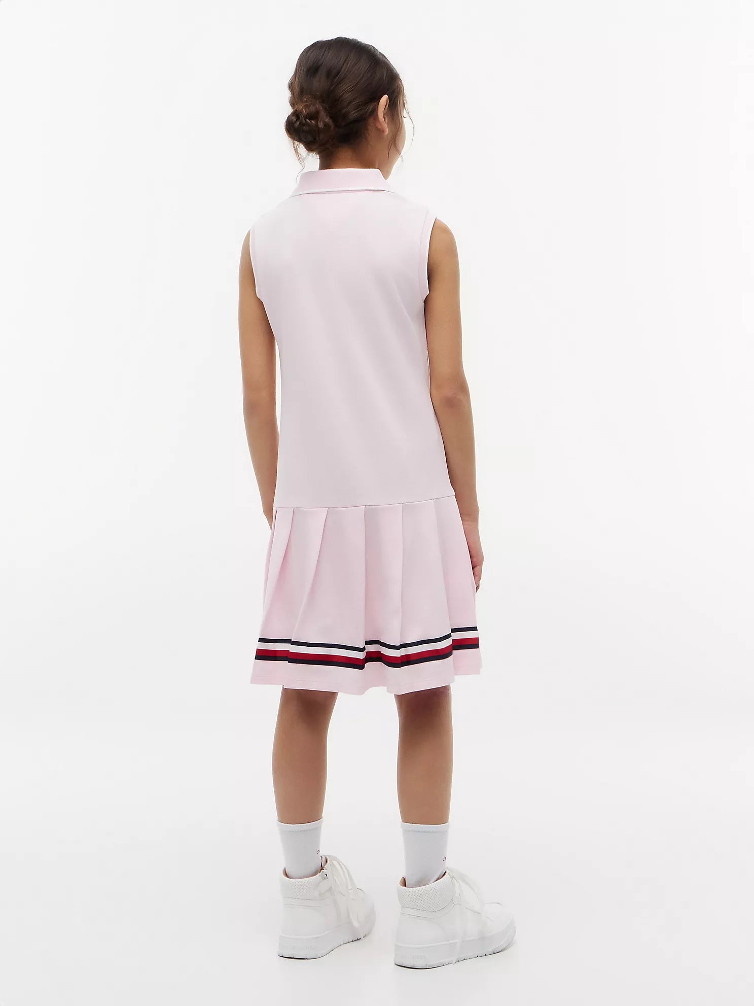Tommy Hilfiger - Kids' Sleeveless Pleated Polo Dress