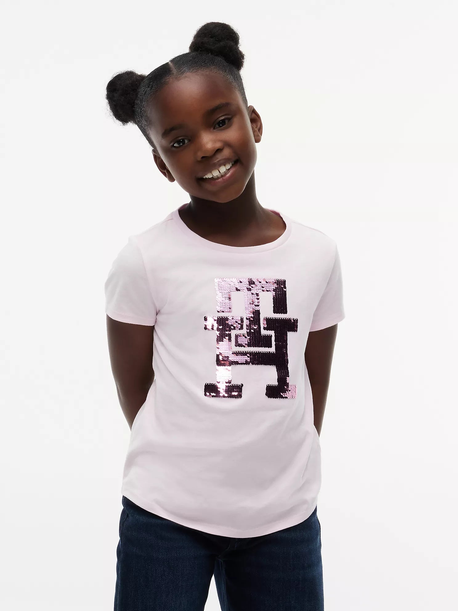 Tommy Hilfiger -  Kids' Flip Sequin Monogram T-Shirt