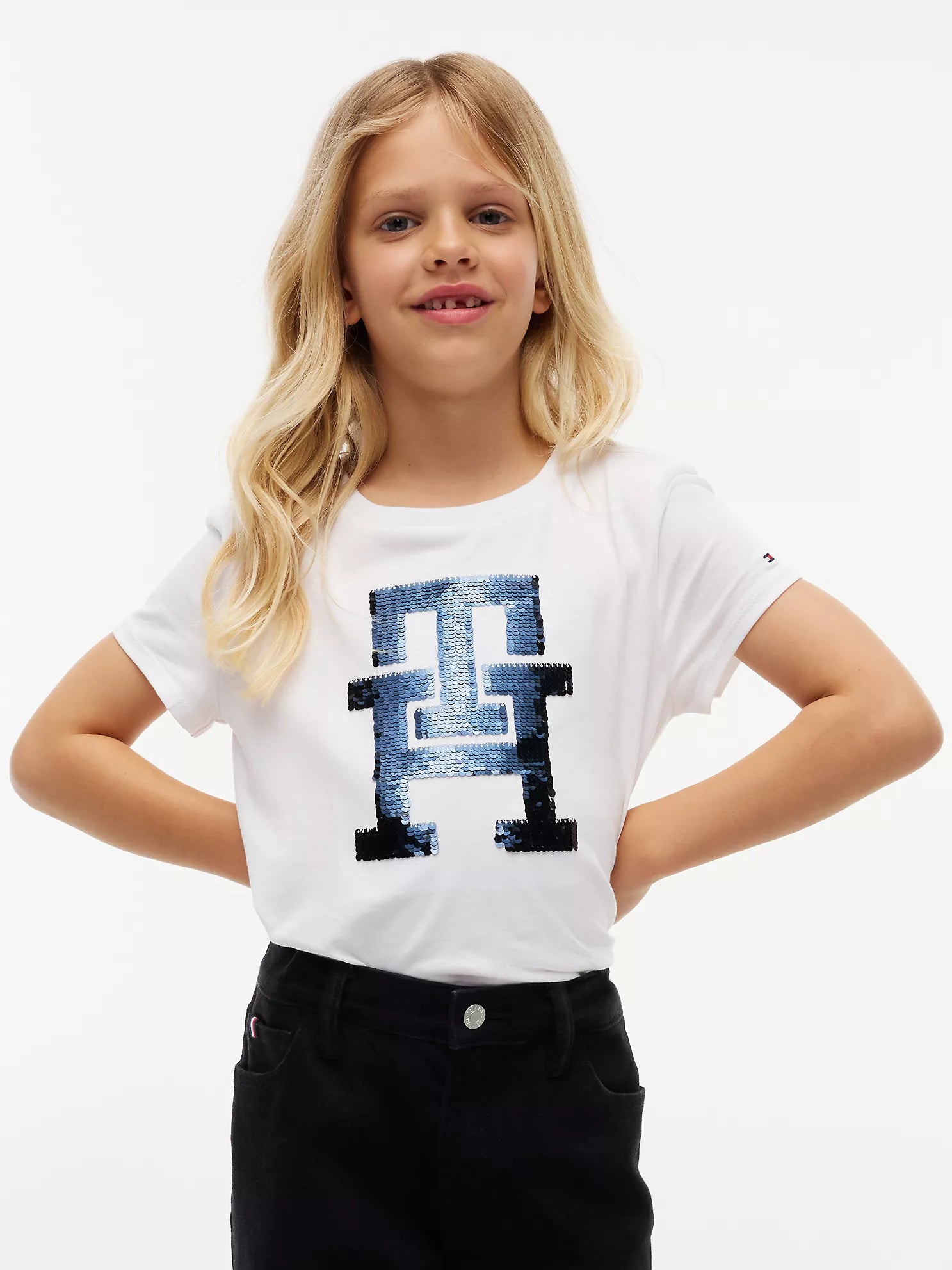 Tommy Hilfiger -  Kids' Flip Sequin Monogram T-Shirt