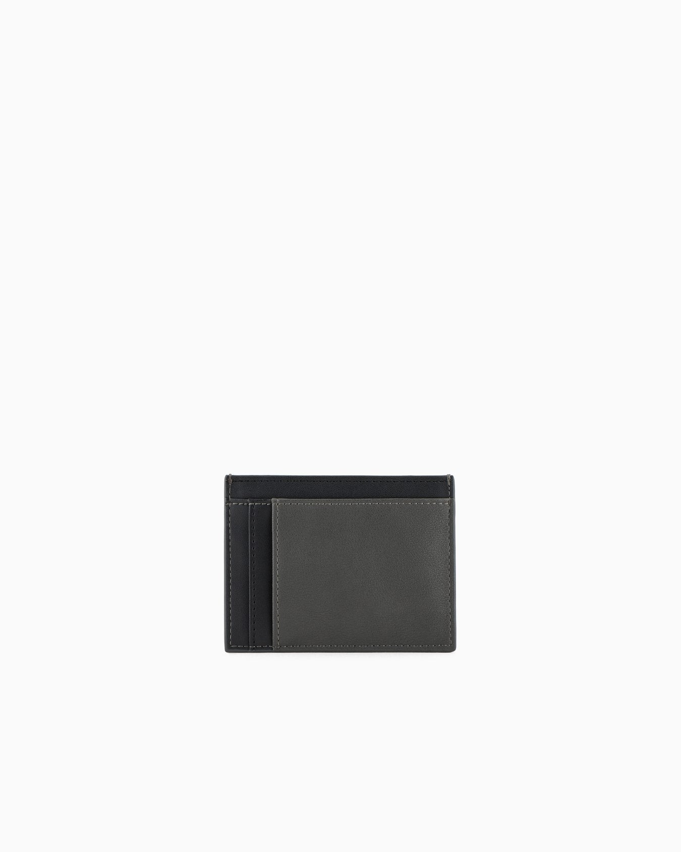 Armani Exchange - Two-tone card holder with logo