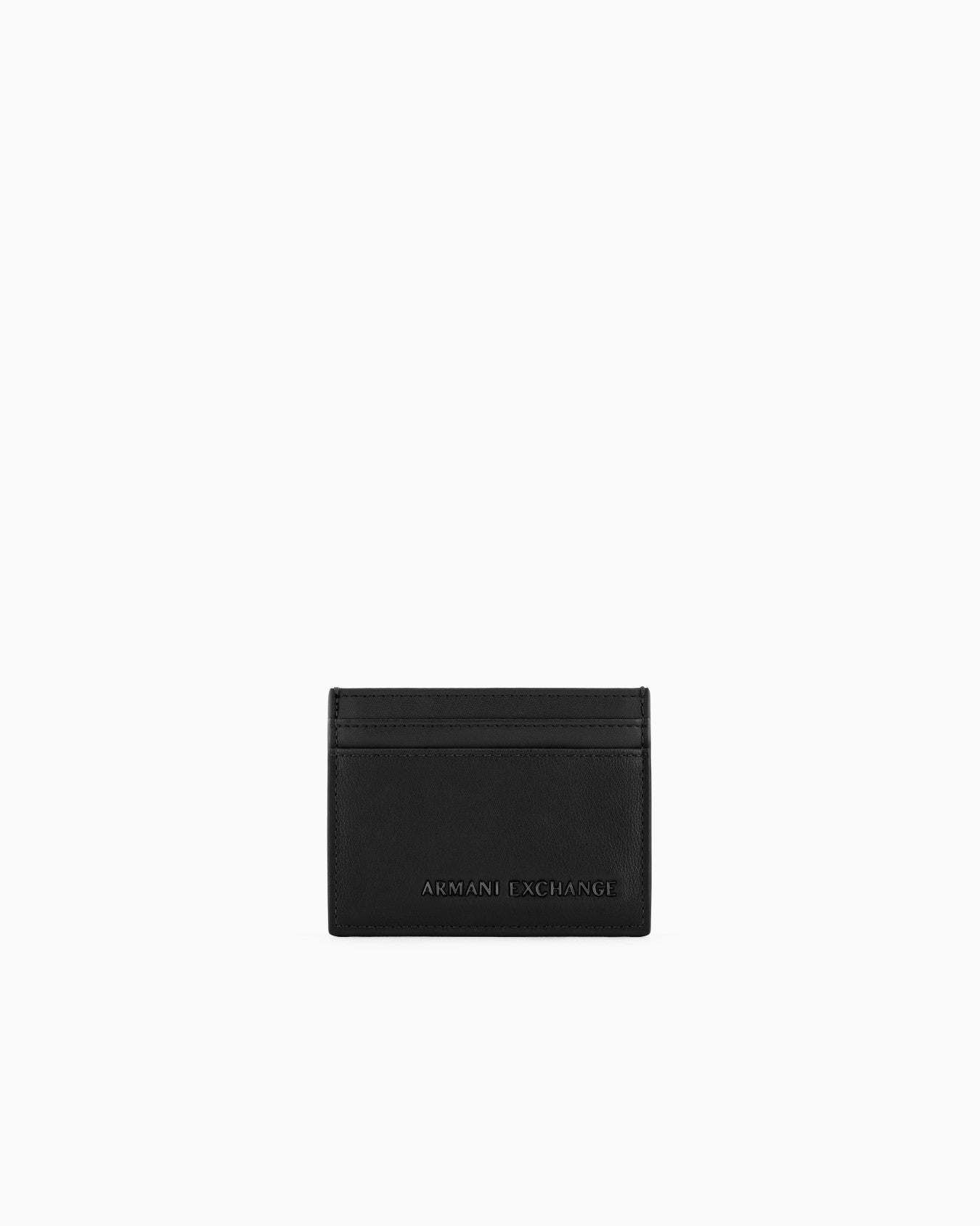 Armani Exchange - Two-tone card holder with logo