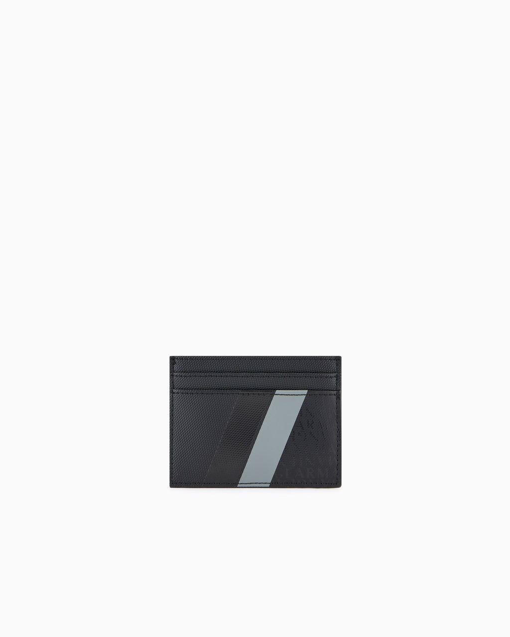 Armani Exchange - Card holder with monogram and stripes