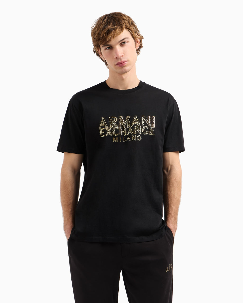 Regular Fit T-Shirt With Blurred Logo Effect