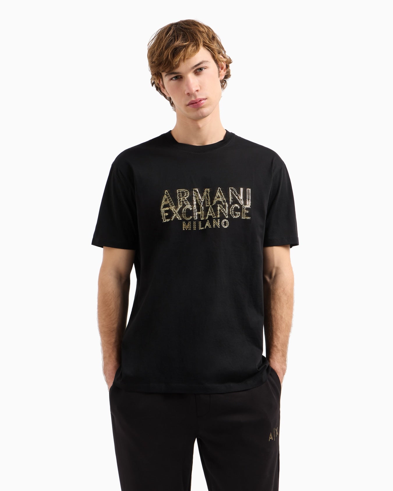 Regular Fit T-Shirt With Blurred Logo Effect