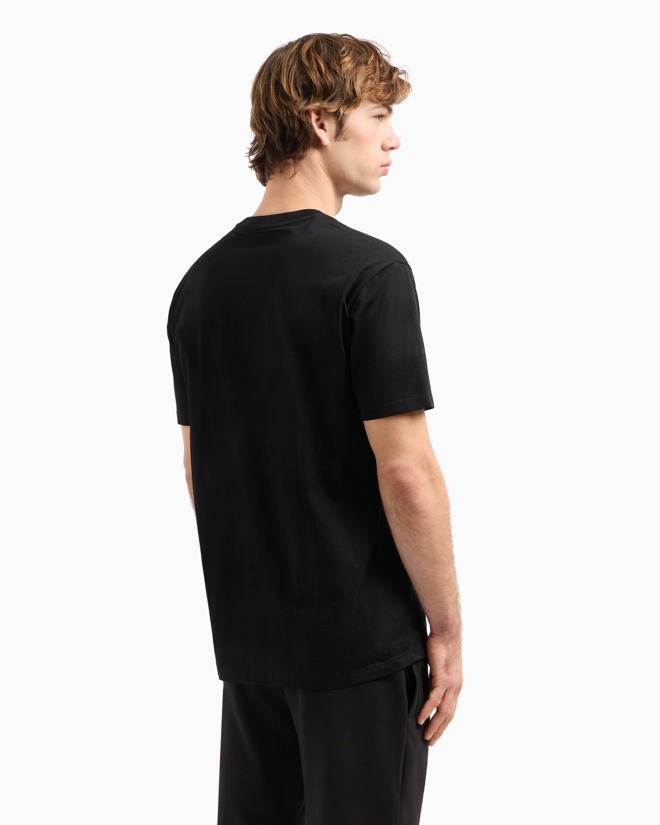 Regular Fit T-Shirt With Blurred Logo Effect