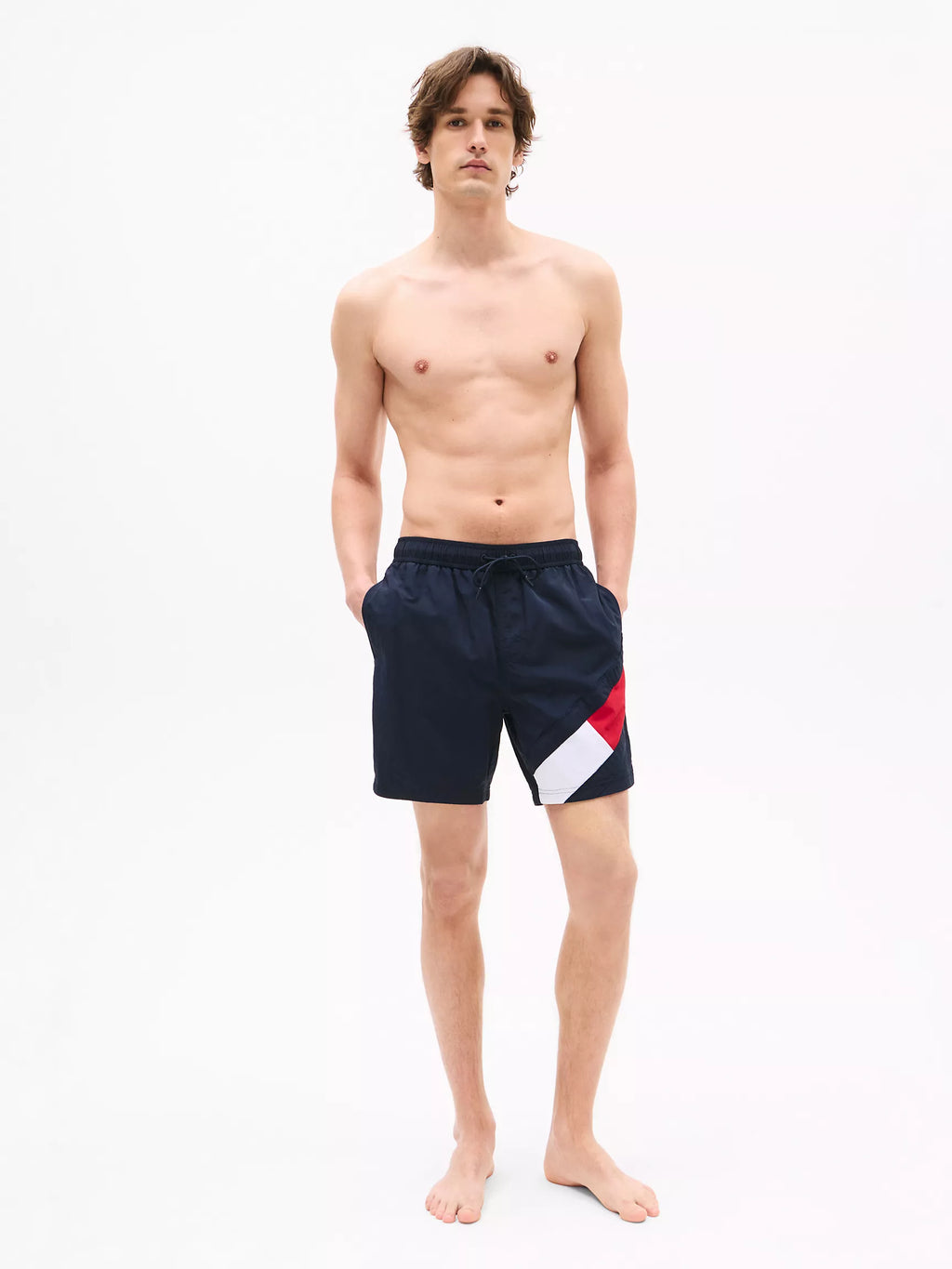 Tommy Flag 7" Slim Fit Swim Trunk