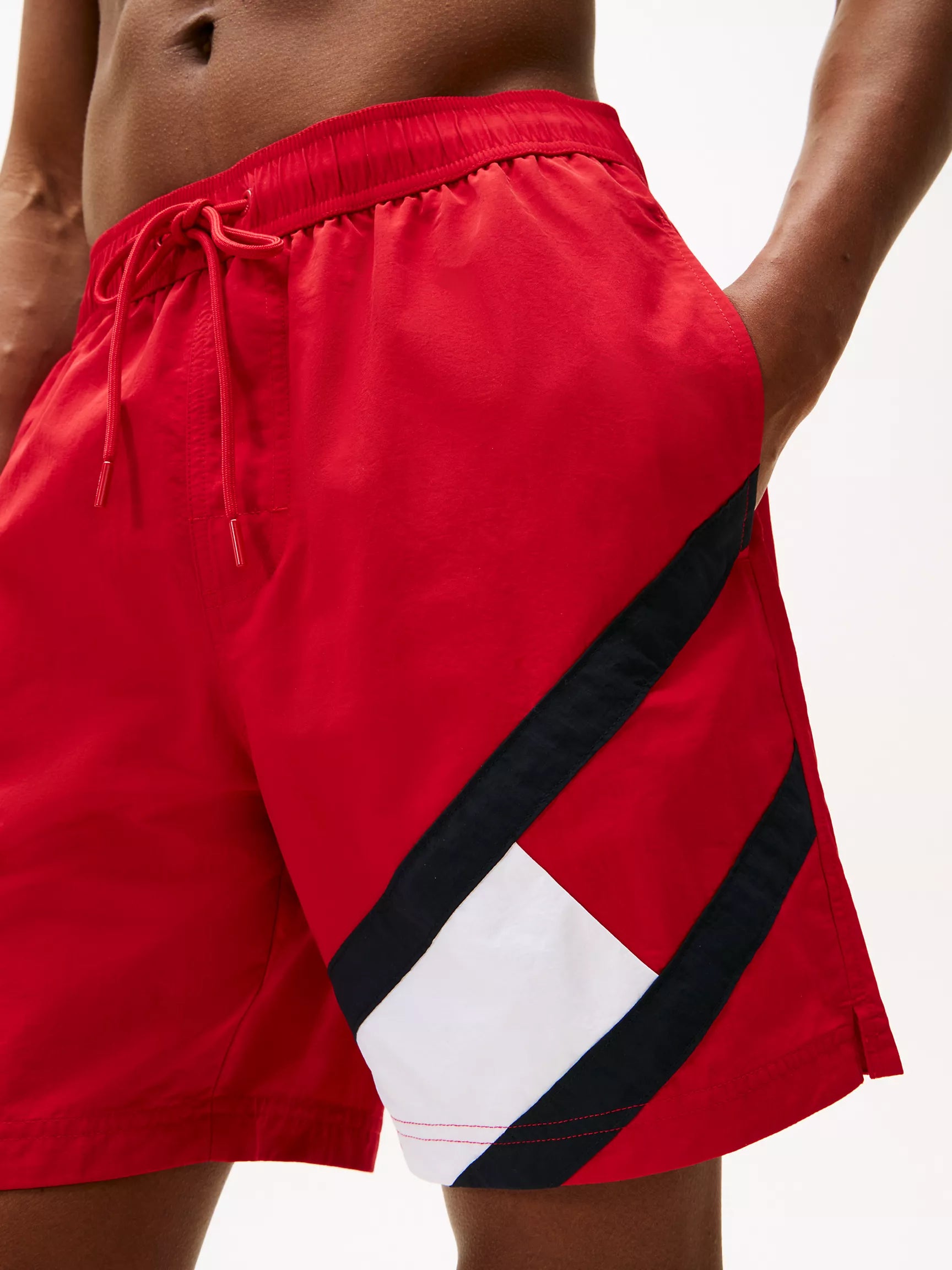 Tommy Flag 7" Slim Fit Swim Trunk