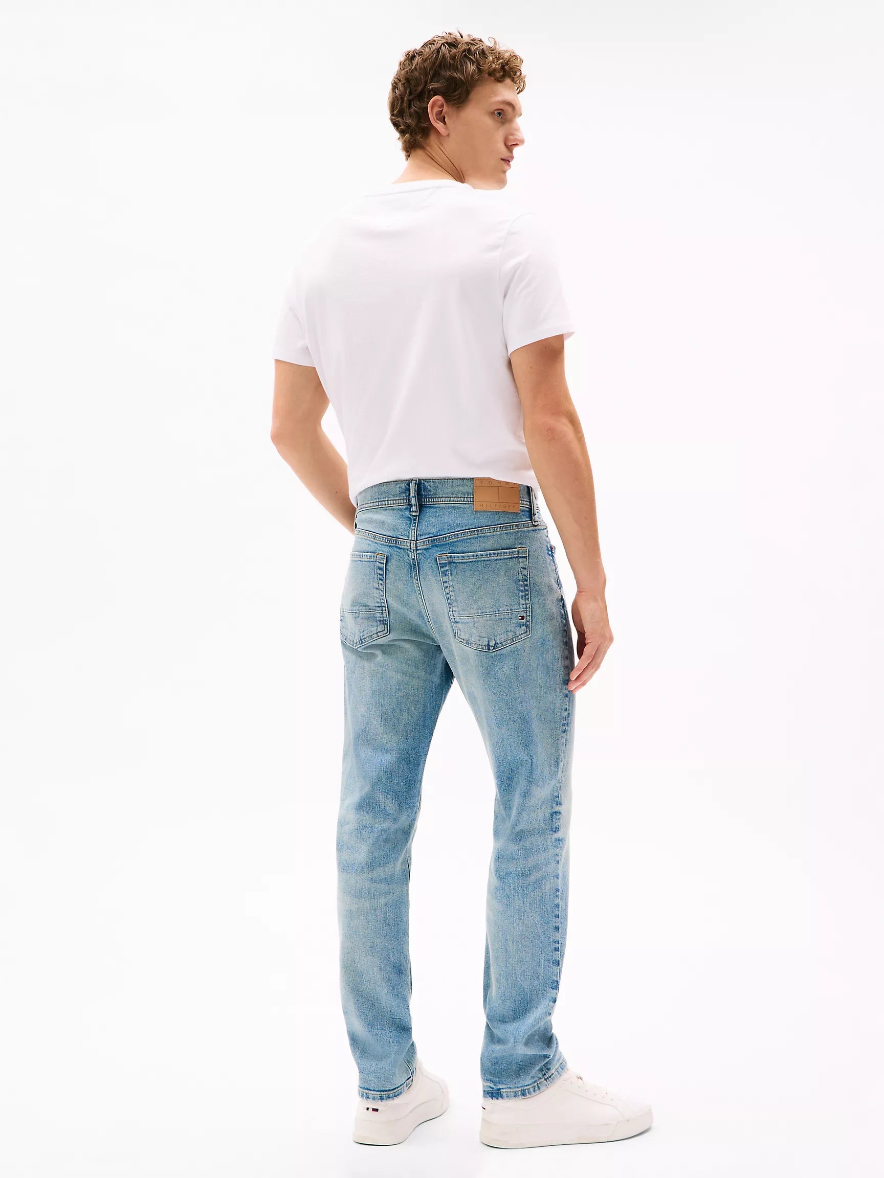 Faded Wash Stretch Straight Jean