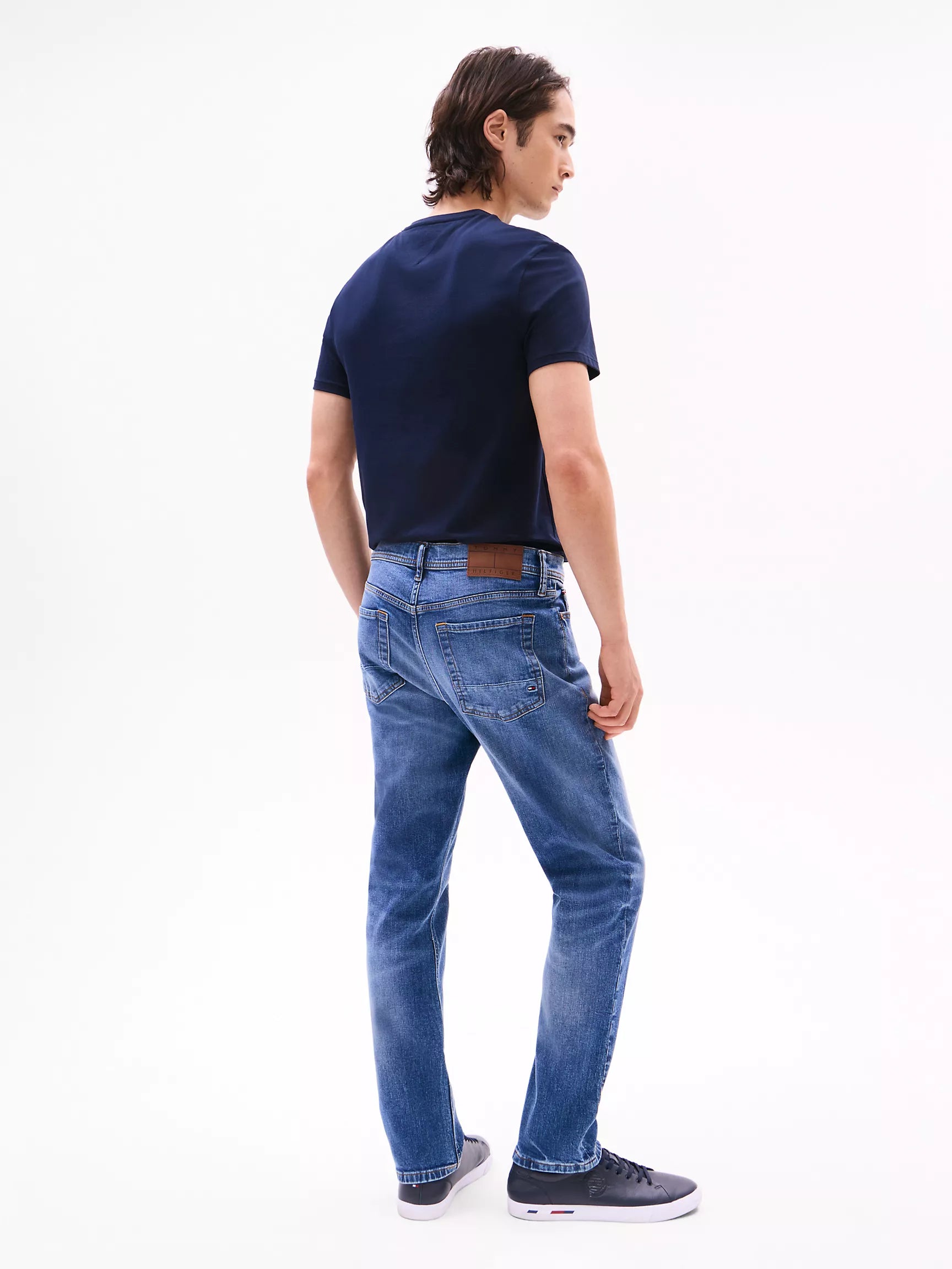 Faded Wash Stretch Straight Jean