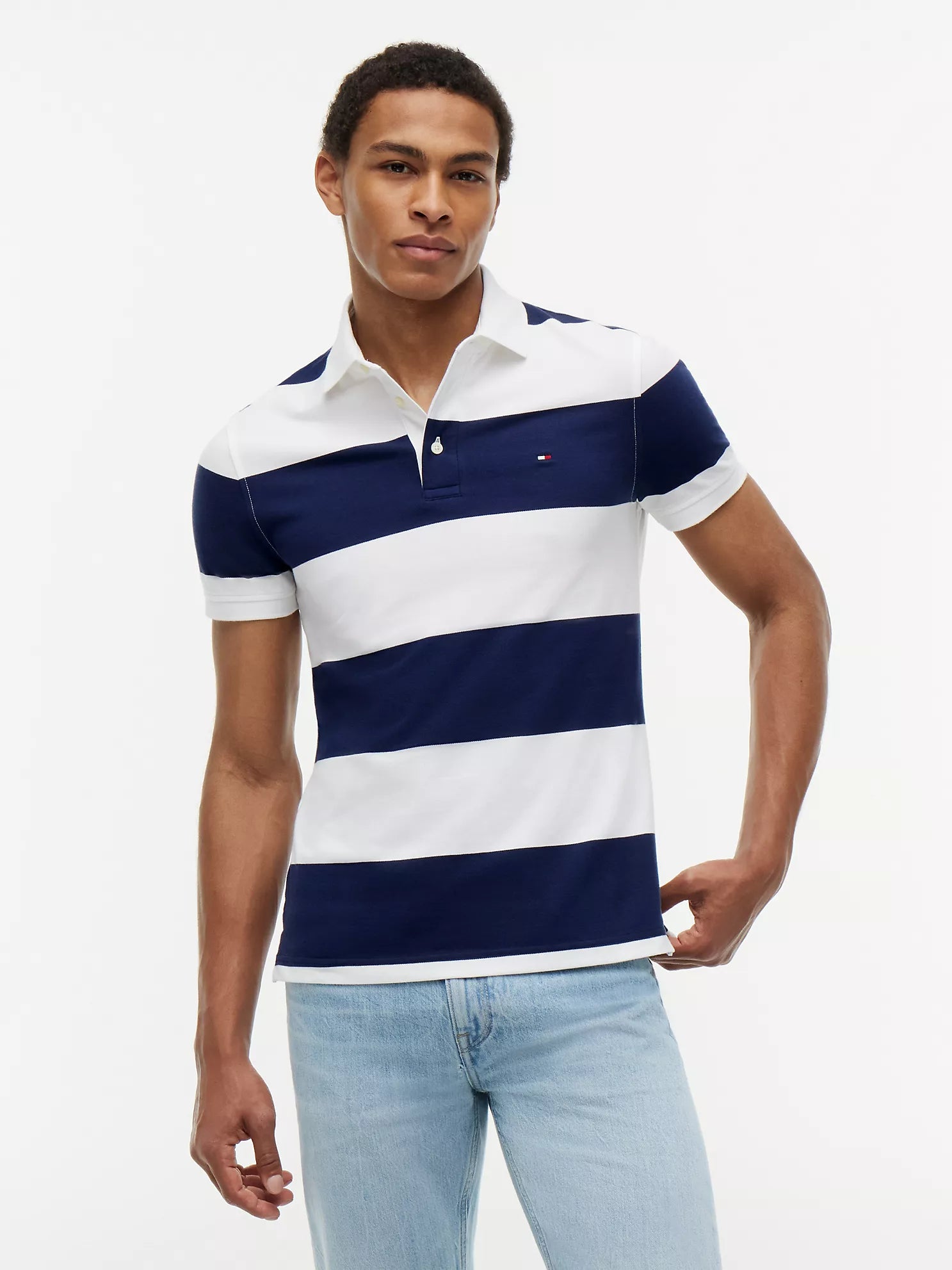 Tommy Hilfiger - Slim Fit Rugby Stripe Polo