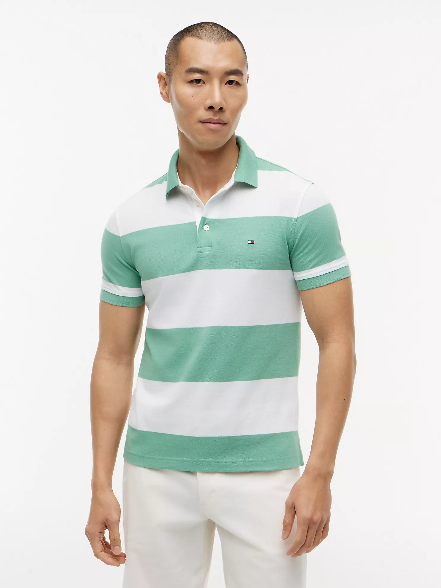 Tommy Hilfiger - Slim Fit Rugby Stripe Polo