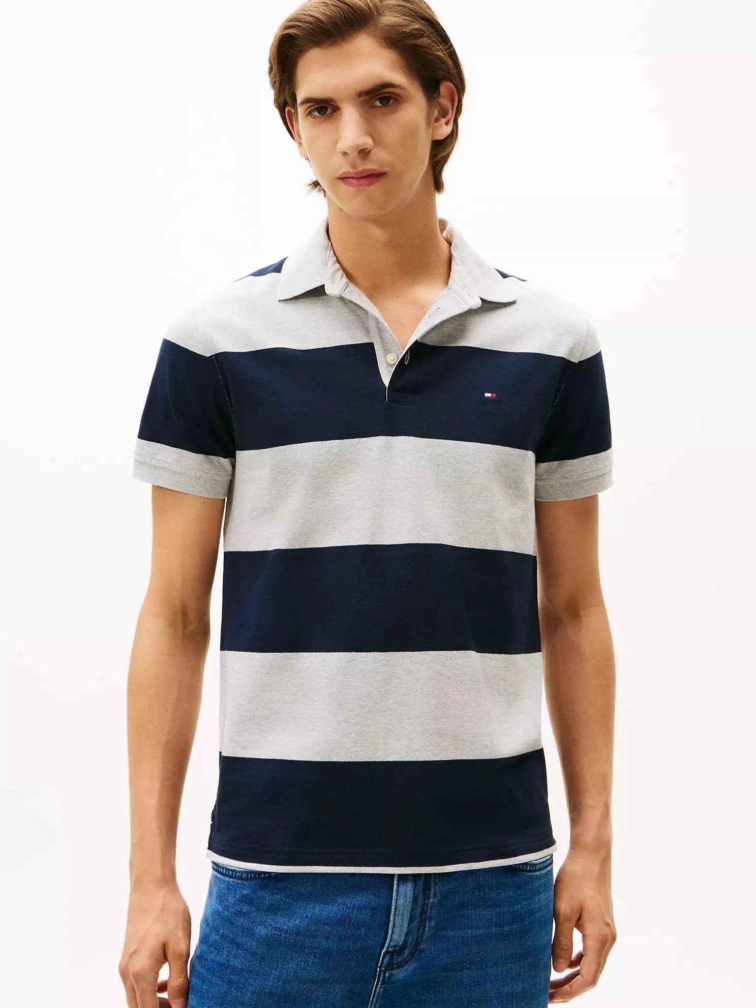 Tommy Hilfiger - Slim Fit Rugby Stripe Polo