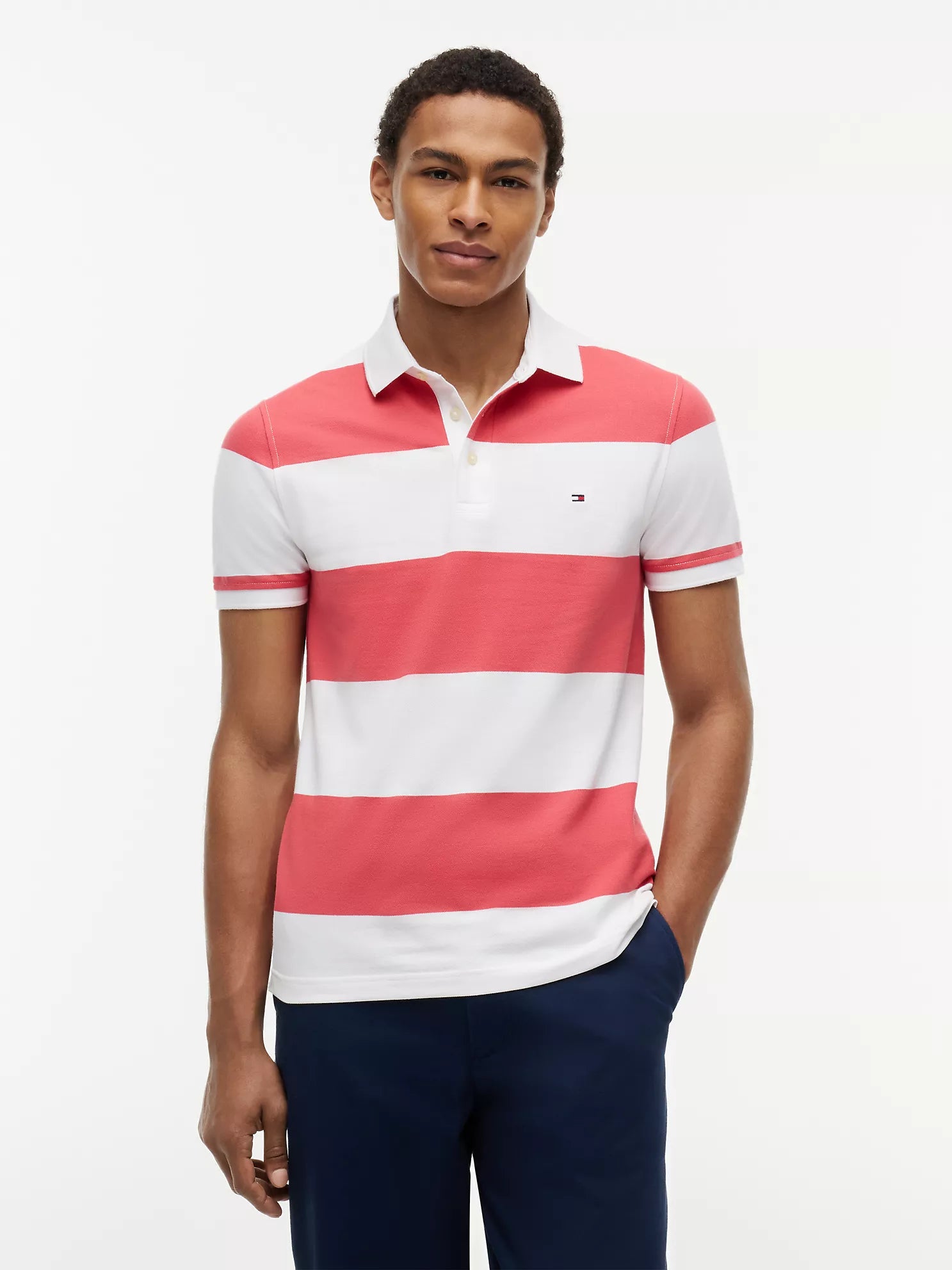Tommy Hilfiger - Slim Fit Rugby Stripe Polo
