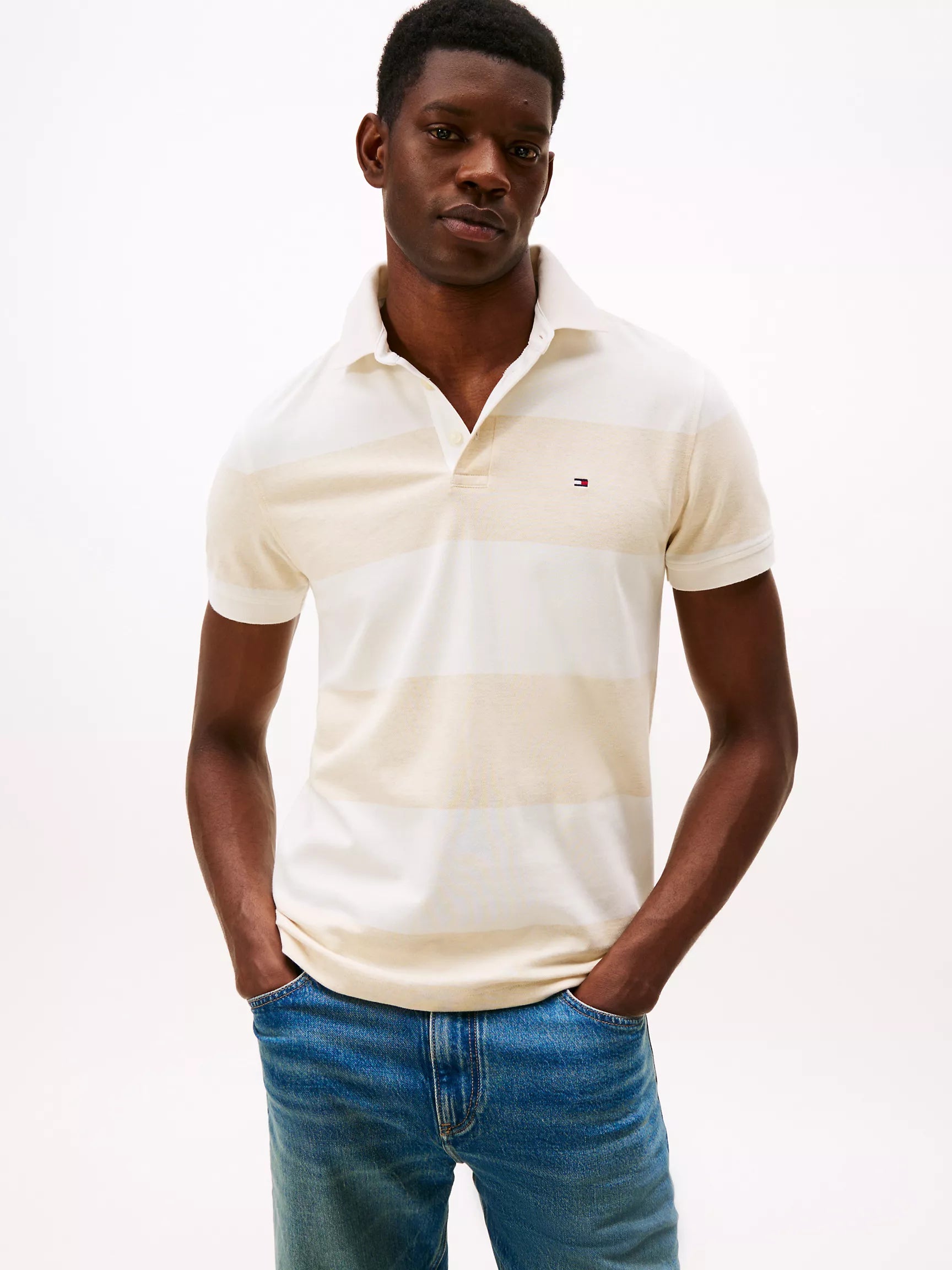 Tommy Hilfiger - Slim Fit Rugby Stripe Polo