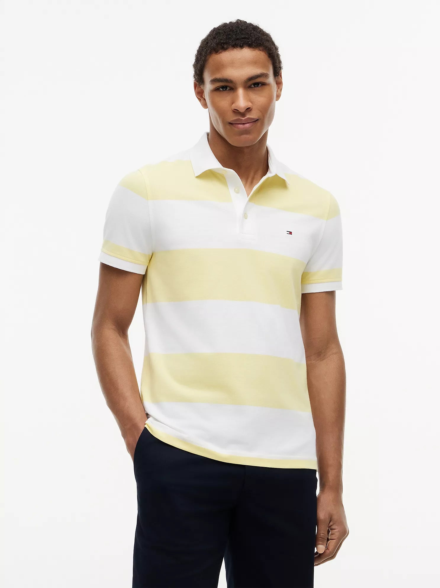 Tommy Hilfiger - Slim Fit Rugby Stripe Polo