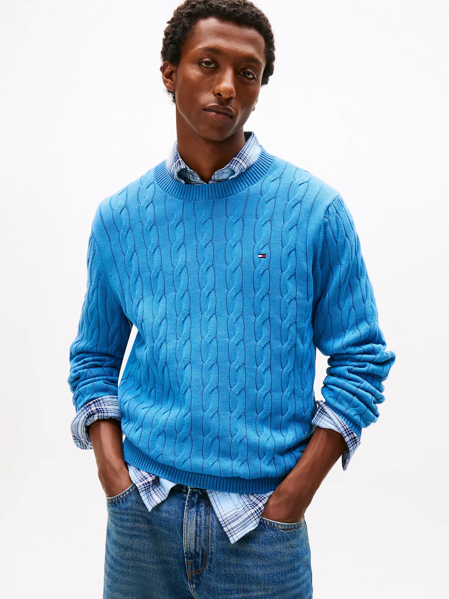 Tommy Hilfiger - Cable Knit Crewneck Sweater