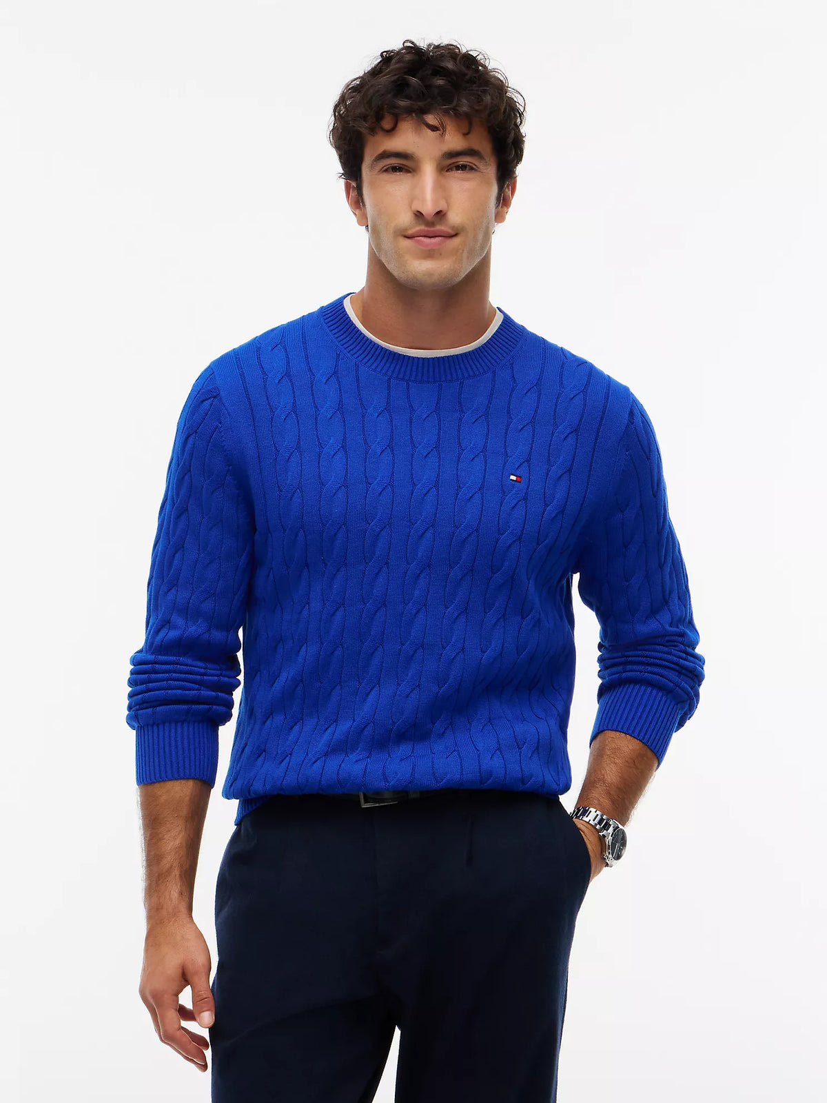 Tommy Hilfiger - Cable Knit Crewneck Sweater