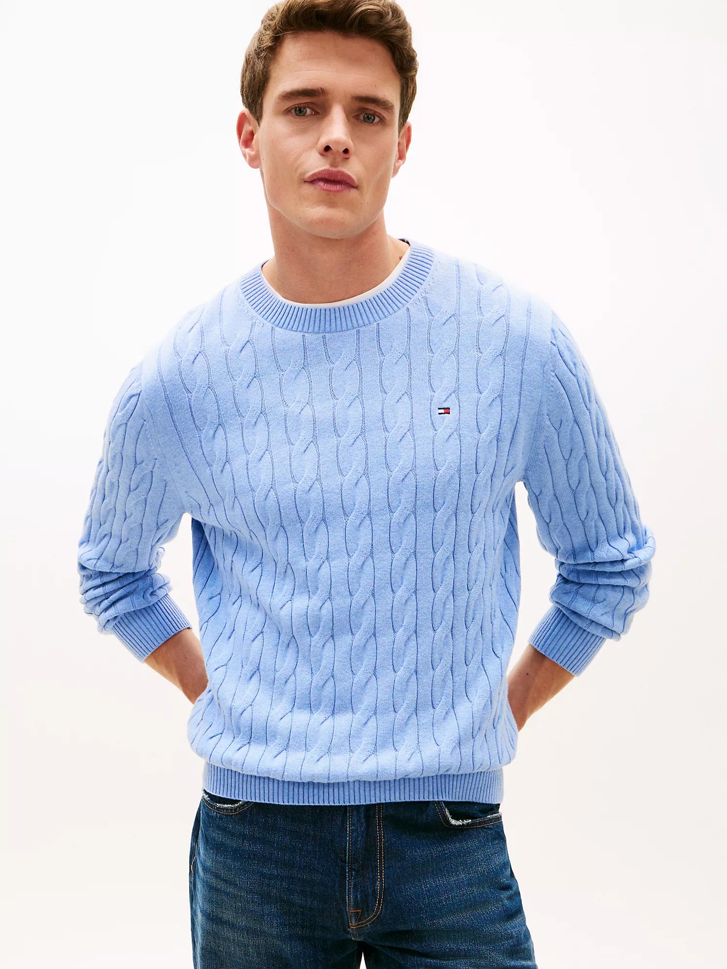 Tommy Hilfiger - Cable Knit Crewneck Sweater