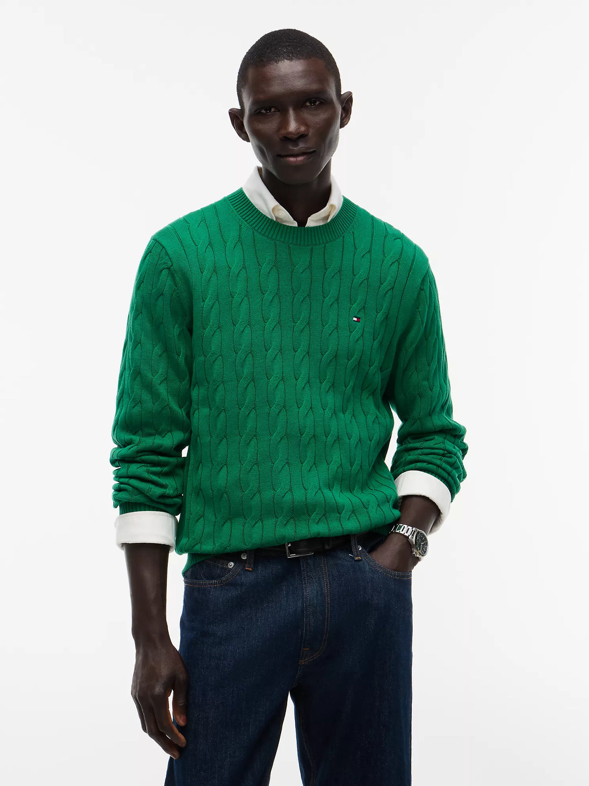 Tommy Hilfiger - Cable Knit Crewneck Sweater